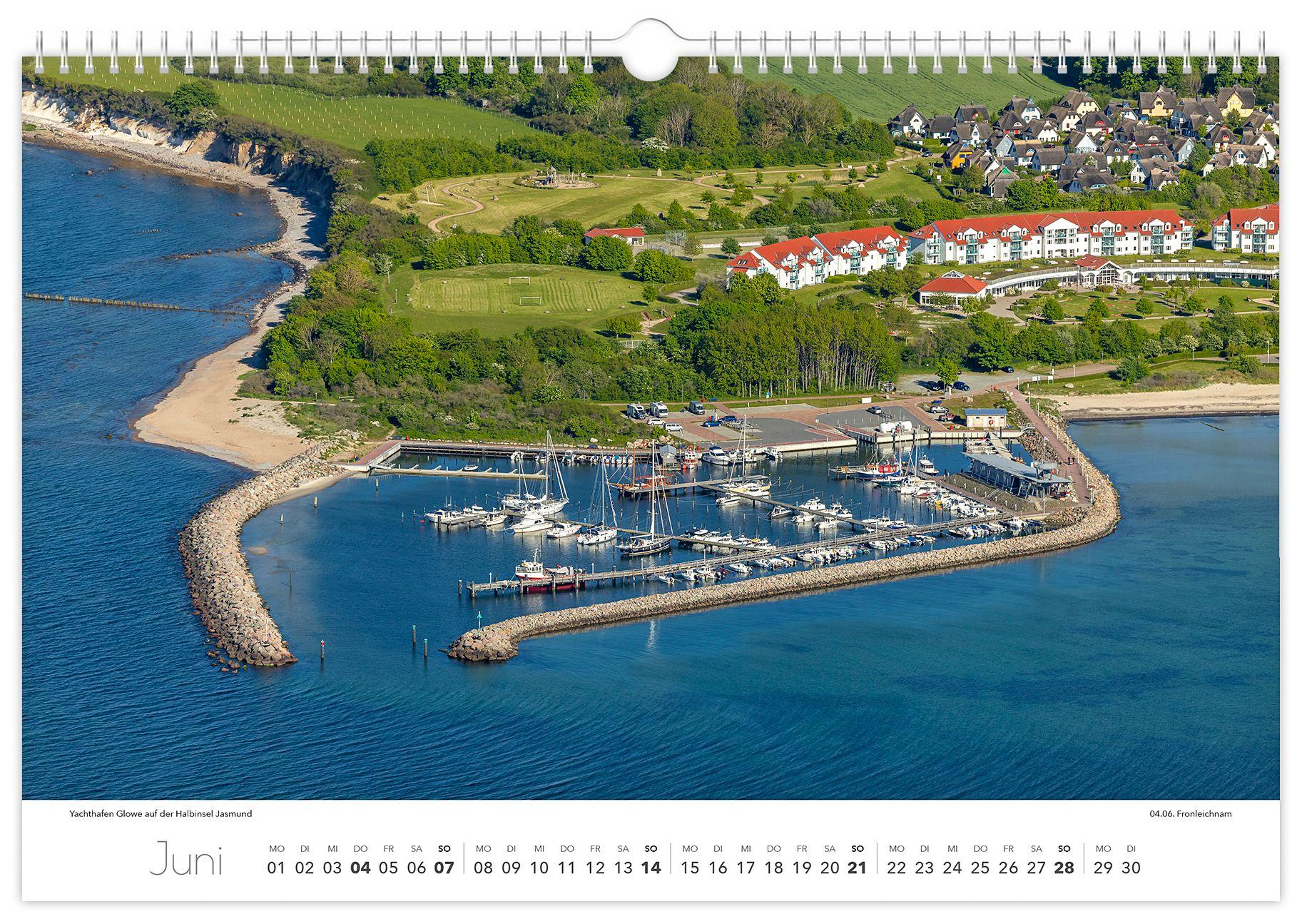 Beispielinhalt (Bild) Kalender Rügen Luftaufnahmen 2026