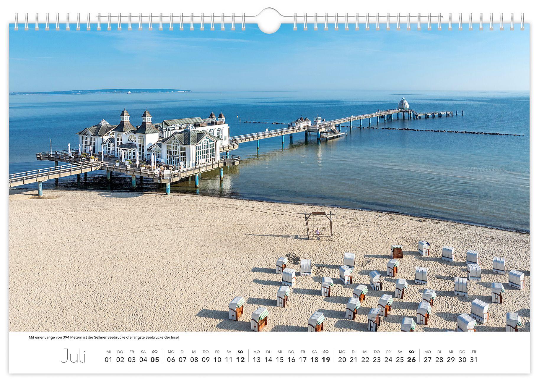 Beispielinhalt (Bild) Kalender Rügen Luftaufnahmen 2026