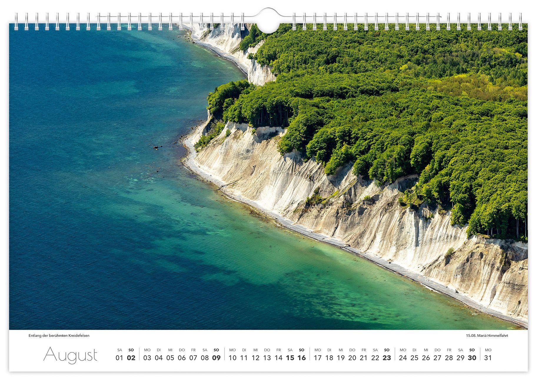 Beispielinhalt (Bild) Kalender Rügen Luftaufnahmen 2026