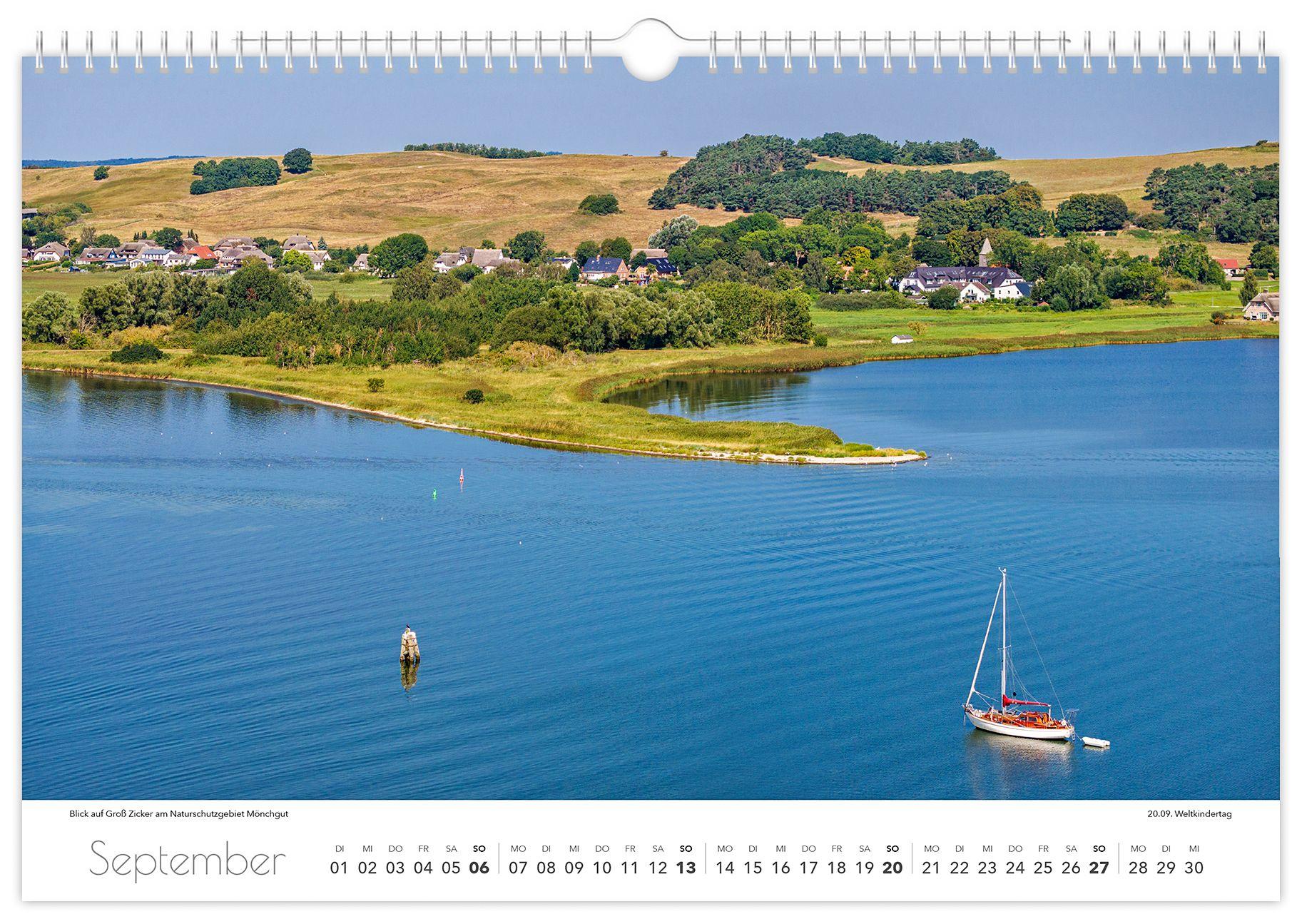 Beispielinhalt (Bild) Kalender Rügen Luftaufnahmen 2026