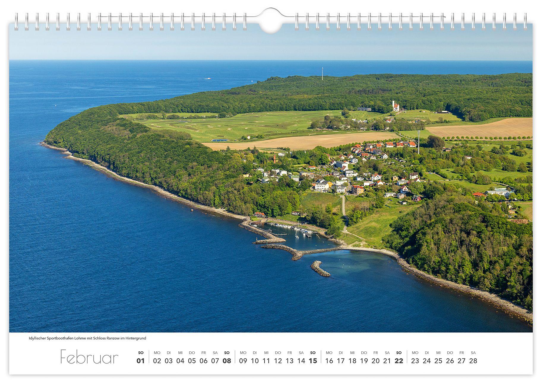 Beispielinhalt (Bild) Kalender Rügen Luftaufnahmen 2026