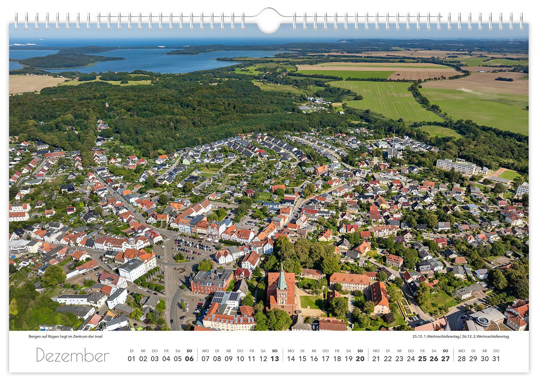 Beispielinhalt (Bild) Kalender Rügen Luftaufnahmen 2026