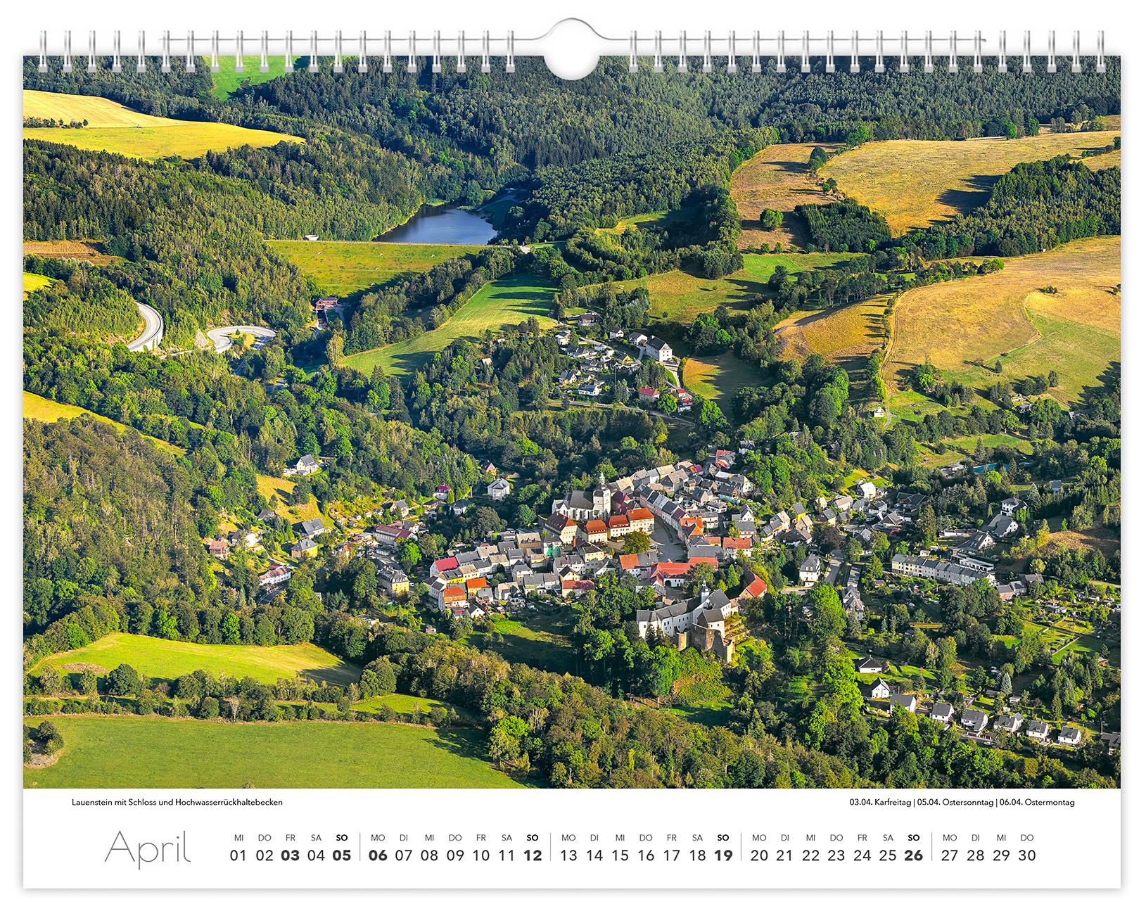 Beispielinhalt (Bild) Kalender Osterzgebirge 2026