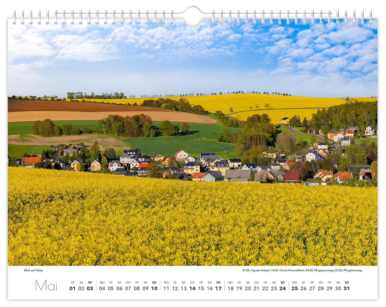 Beispielinhalt (Bild) Kalender Osterzgebirge 2026