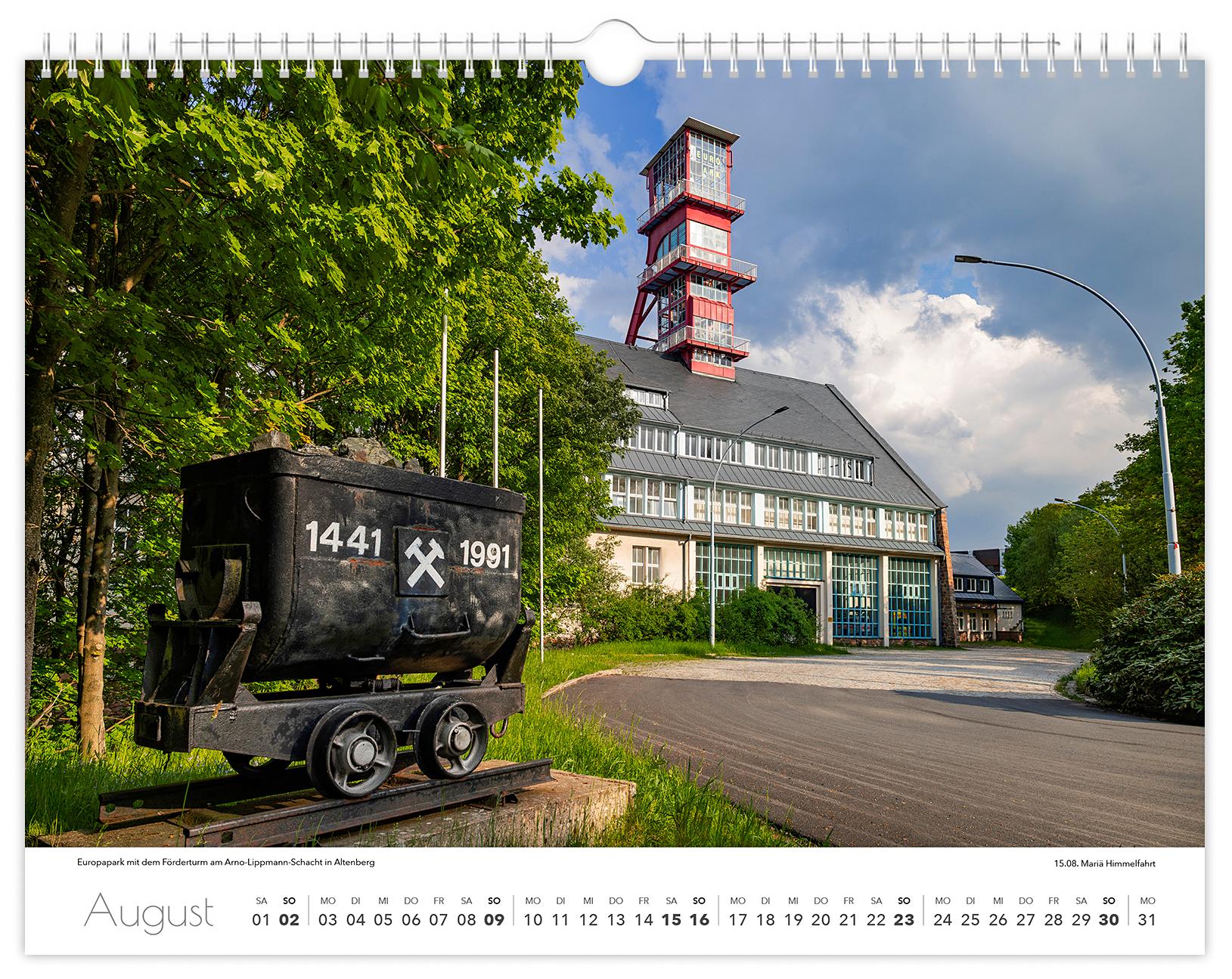 Beispielinhalt (Bild) Kalender Osterzgebirge 2026