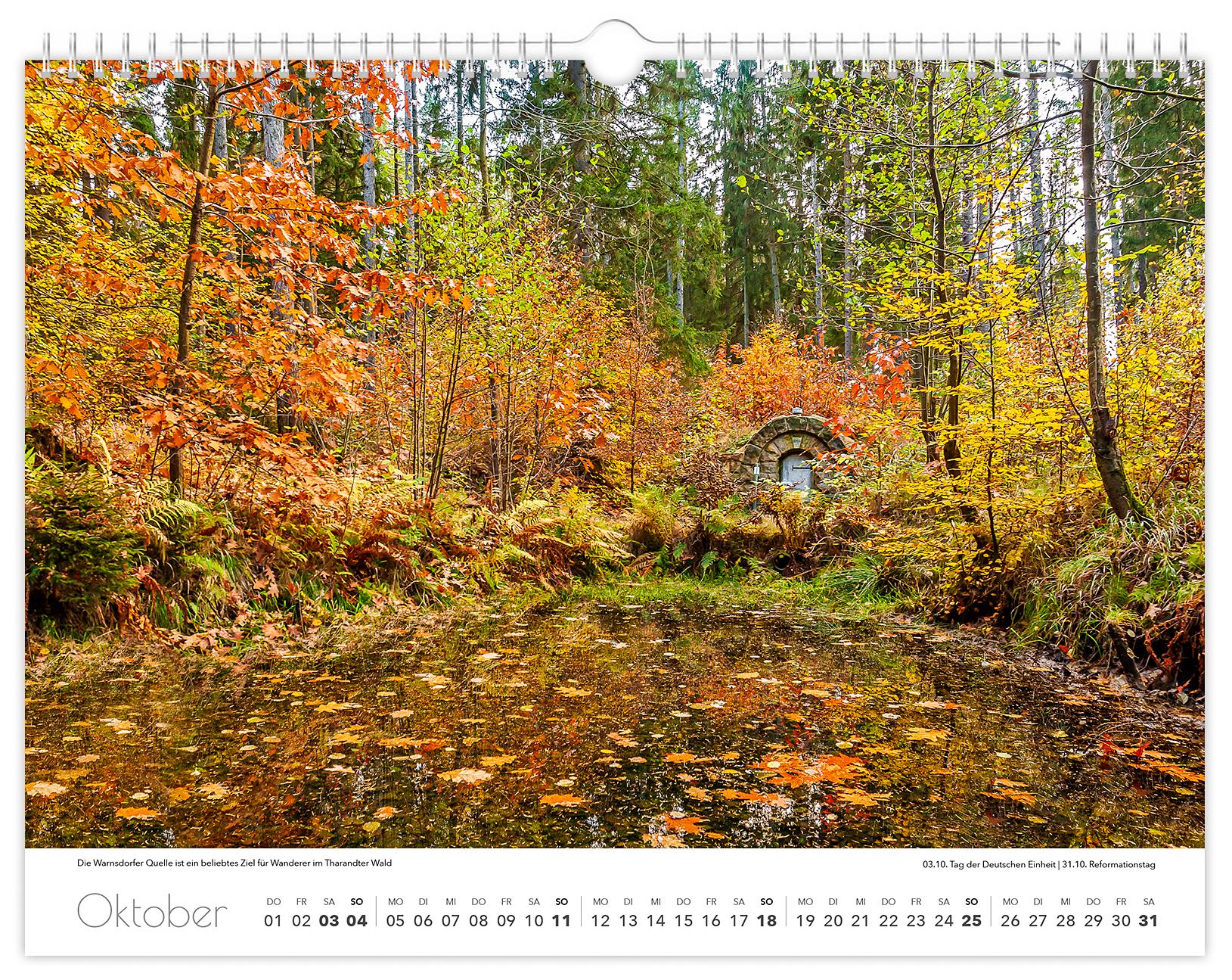 Beispielinhalt (Bild) Kalender Osterzgebirge 2026