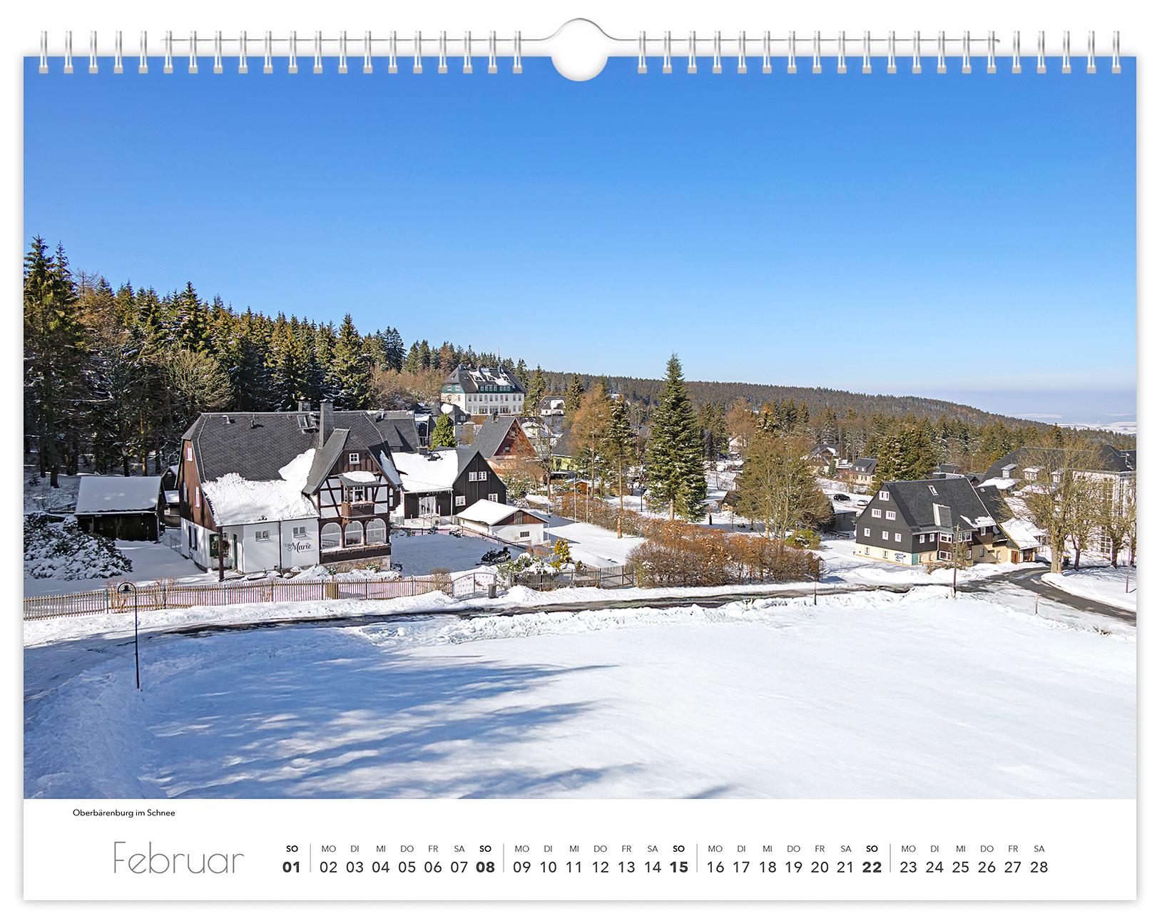 Beispielinhalt (Bild) Kalender Osterzgebirge 2026