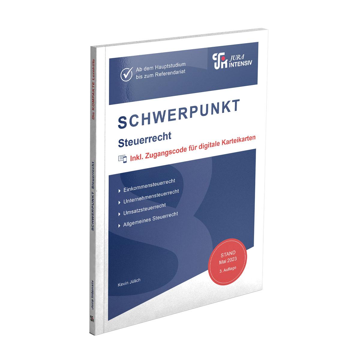 Vorderes Coverbild SCHWERPUNKT Steuerrecht