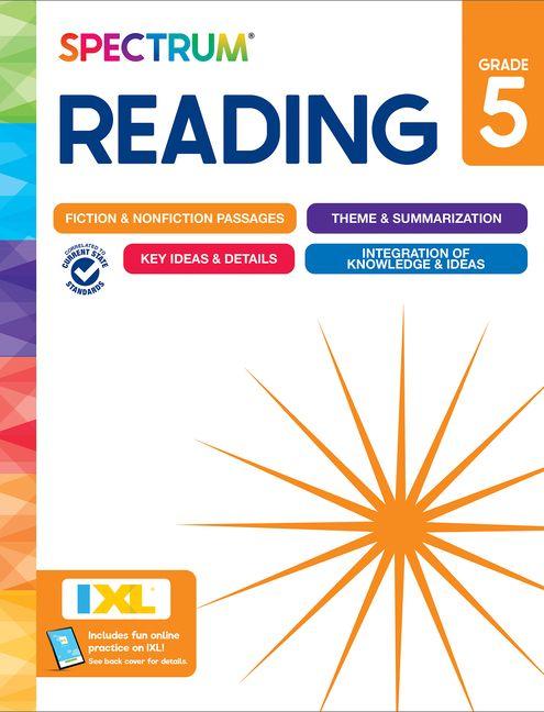 Vorderes Coverbild Spectrum Reading Workbook, Grade 5