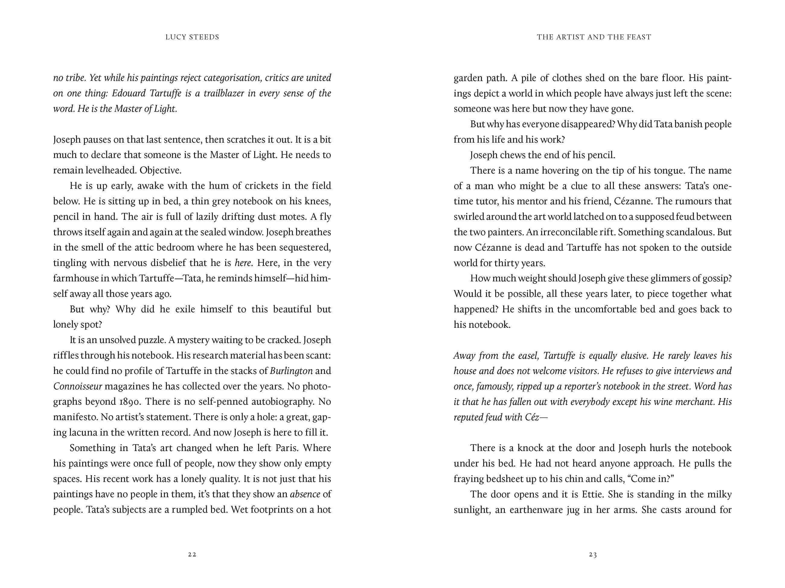 Beispielinhalt (Bild) The Artist and the Feast