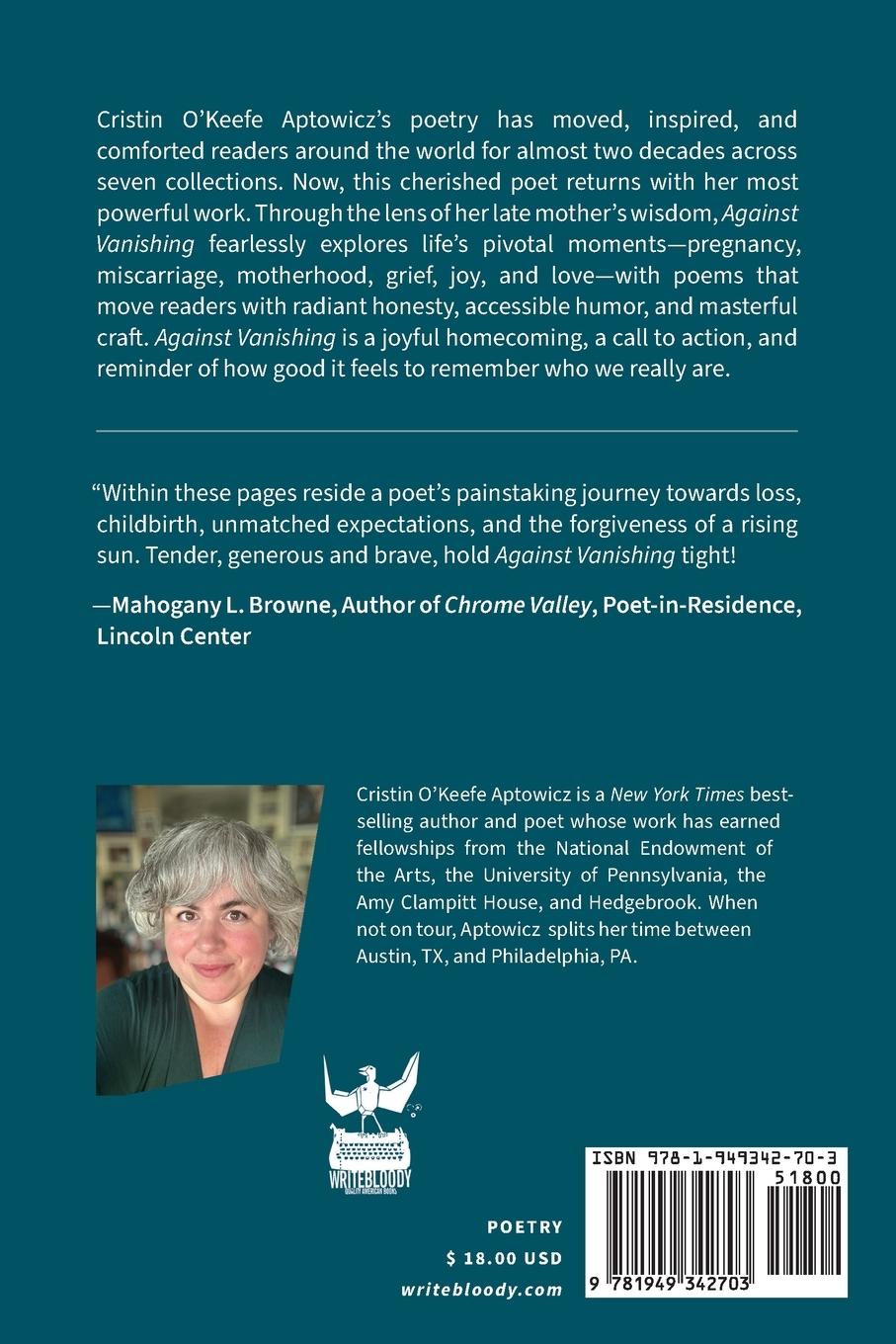 Rückseitencover Against Vanishing