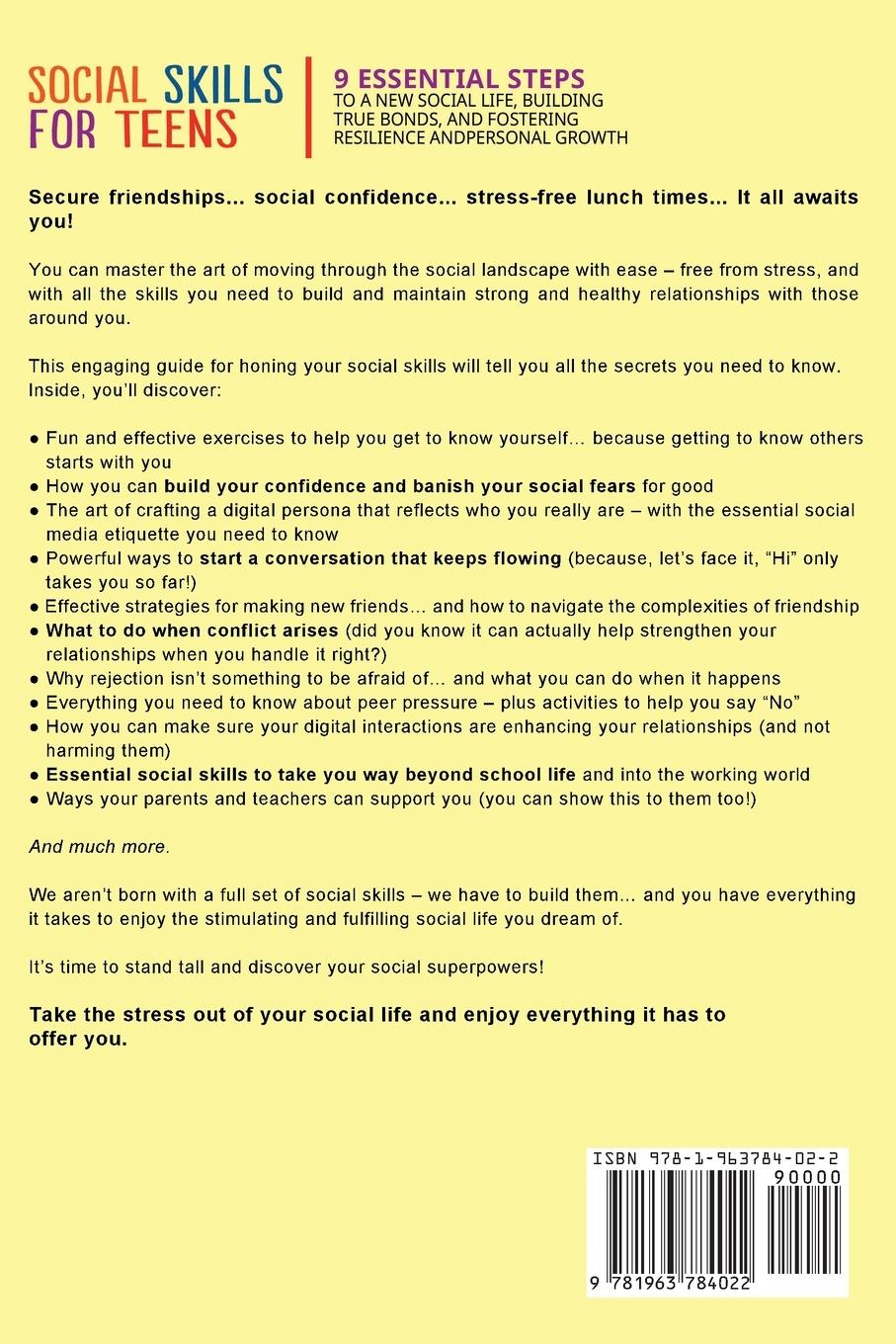 Rückseitencover Social Skills For Teens