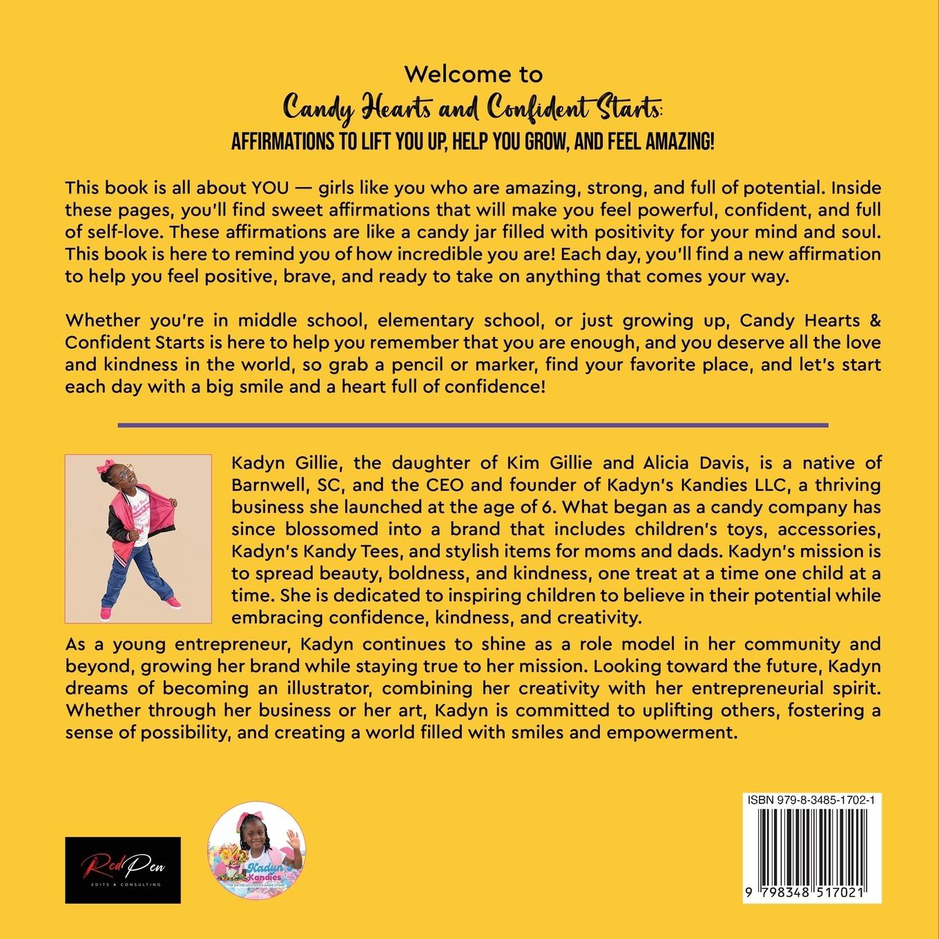 Rückseitencover Candy Hearts and Confident Starts