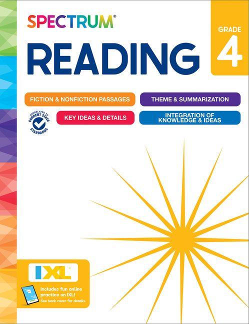 Vorderes Coverbild Spectrum Reading Workbook, Grade 4