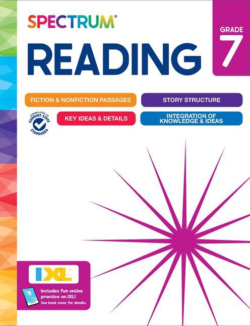 Vorderes Coverbild Spectrum Reading Workbook, Grade 7