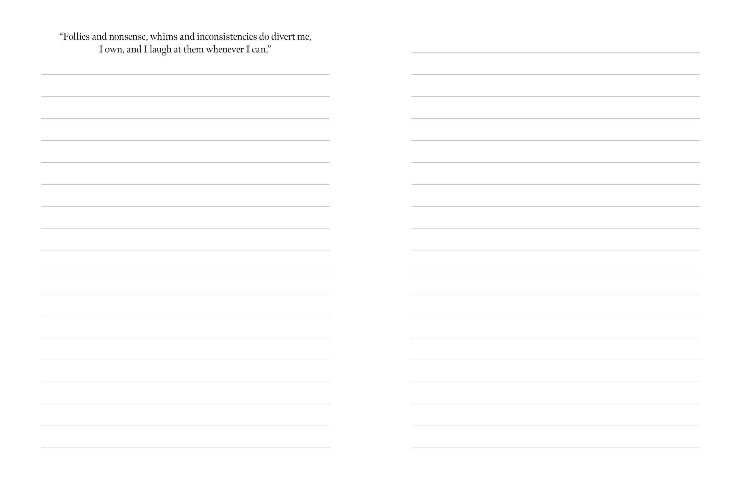 Beispielinhalt (Bild) Jane Austen: A Journal