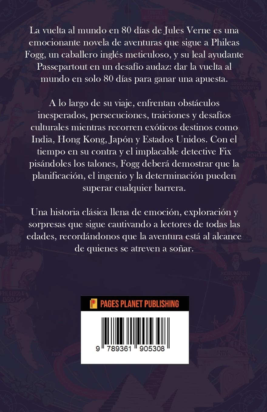 Rückseitencover Around the World in 80 Days (Spanish Edition)