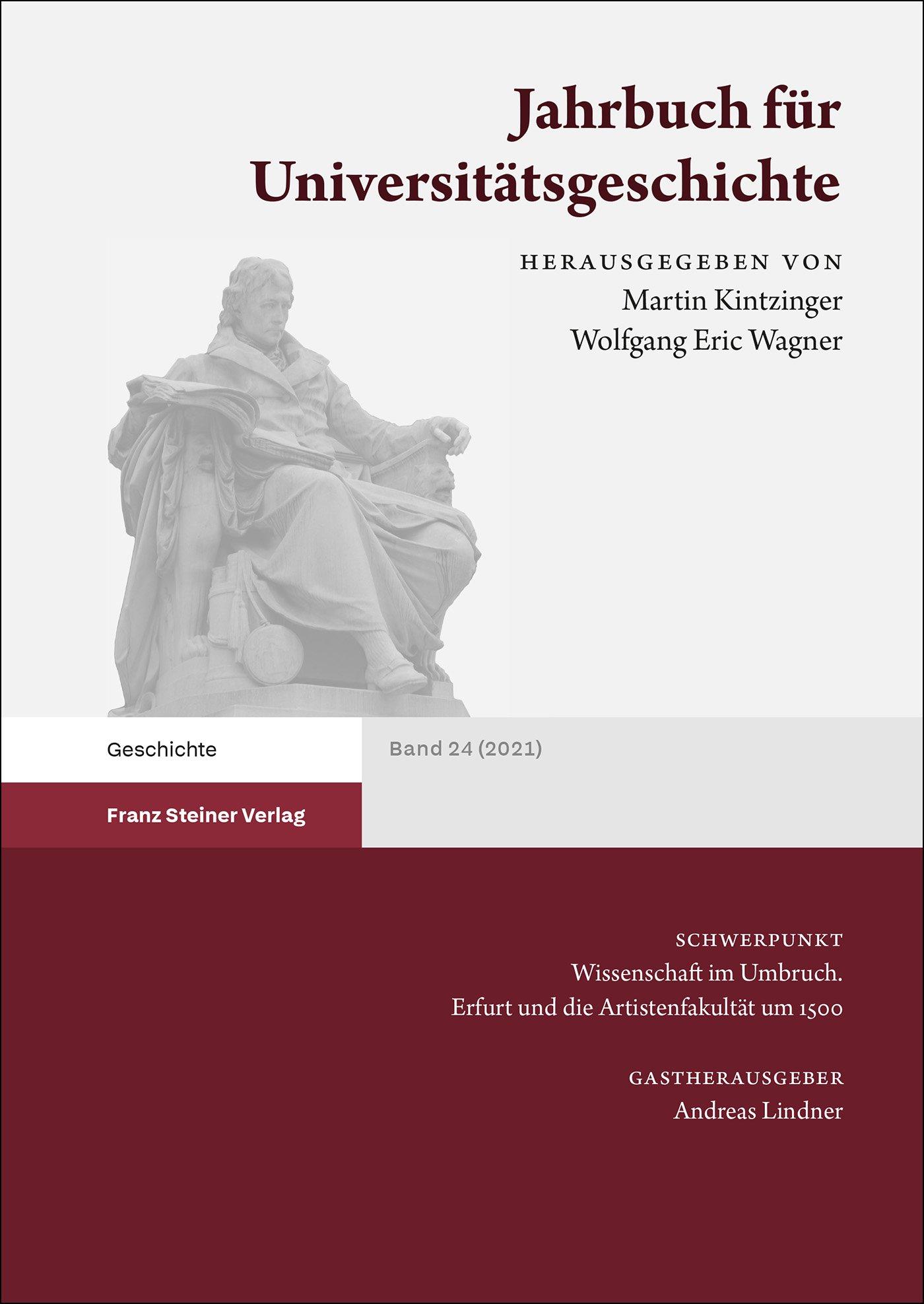 Vorderes Coverbild Jahrbuch für Universitätsgeschichte 24 (2021)