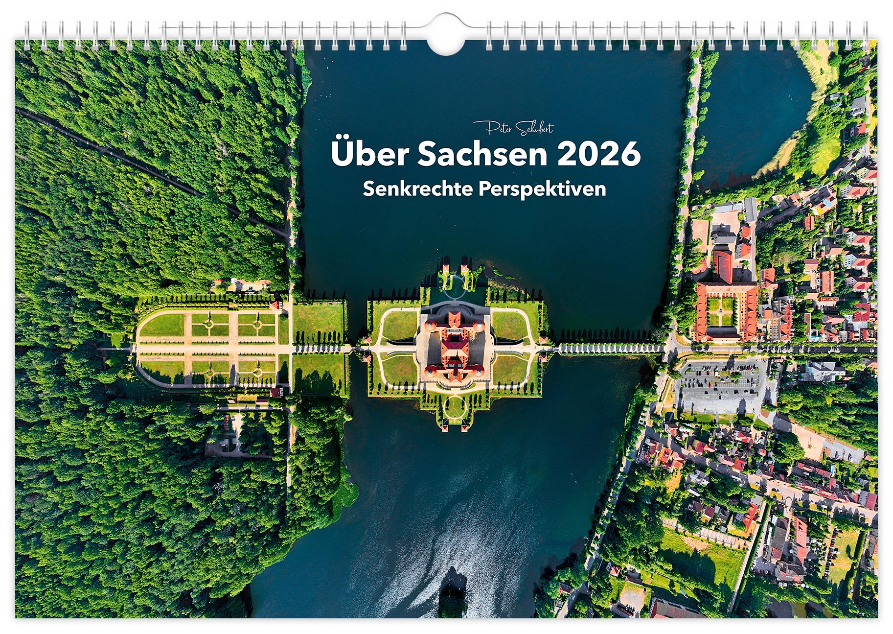 Vorderes Coverbild Über Sachsen 2026 - Senkrechte Perspektiven