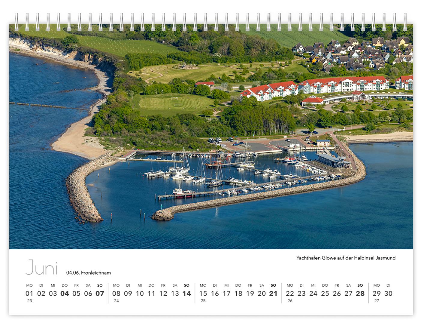 Beispielinhalt (Bild) Kalender Rügen Luftaufnahmen kompakt 2026