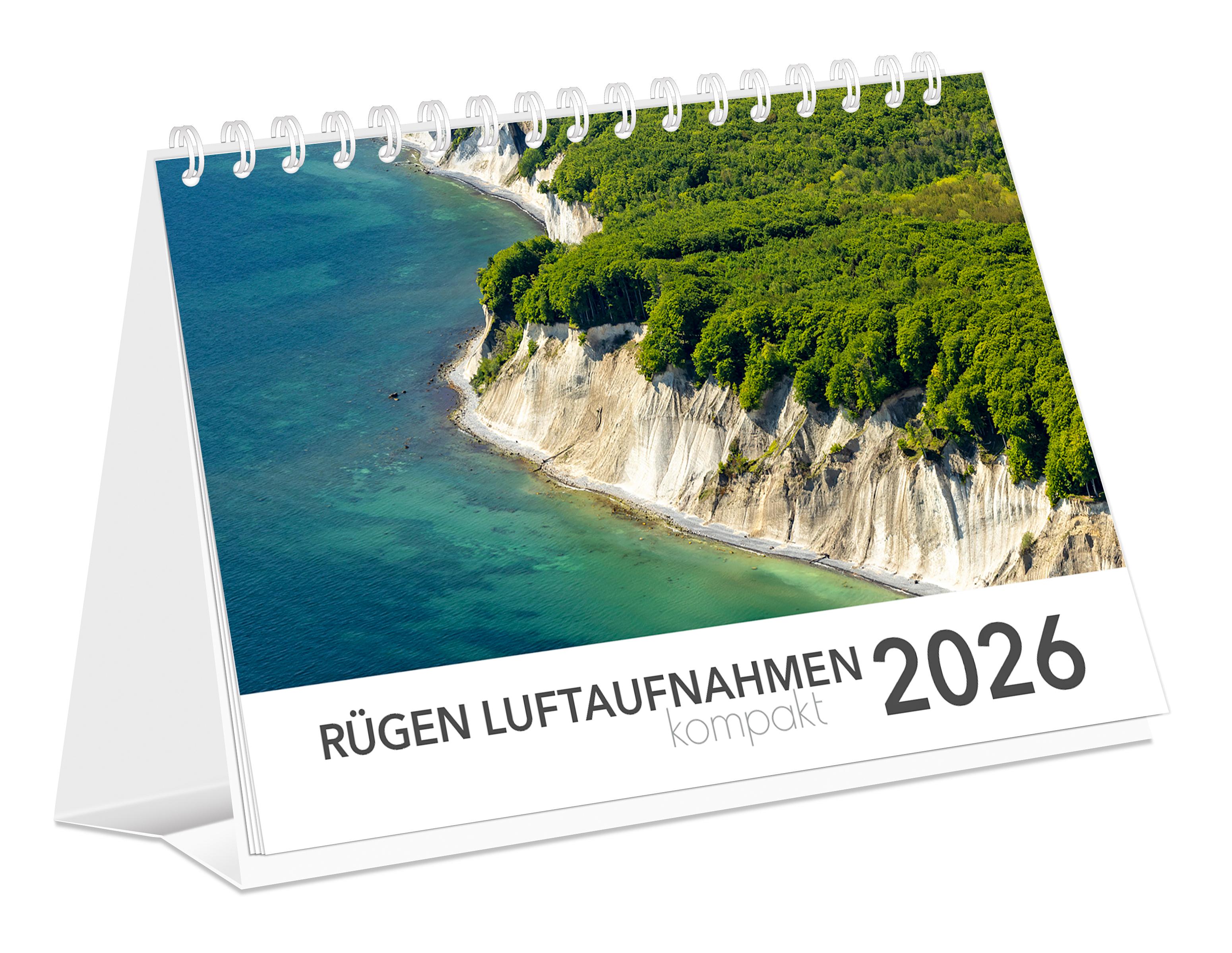 Vorderes Coverbild Kalender Rügen Luftaufnahmen kompakt 2026