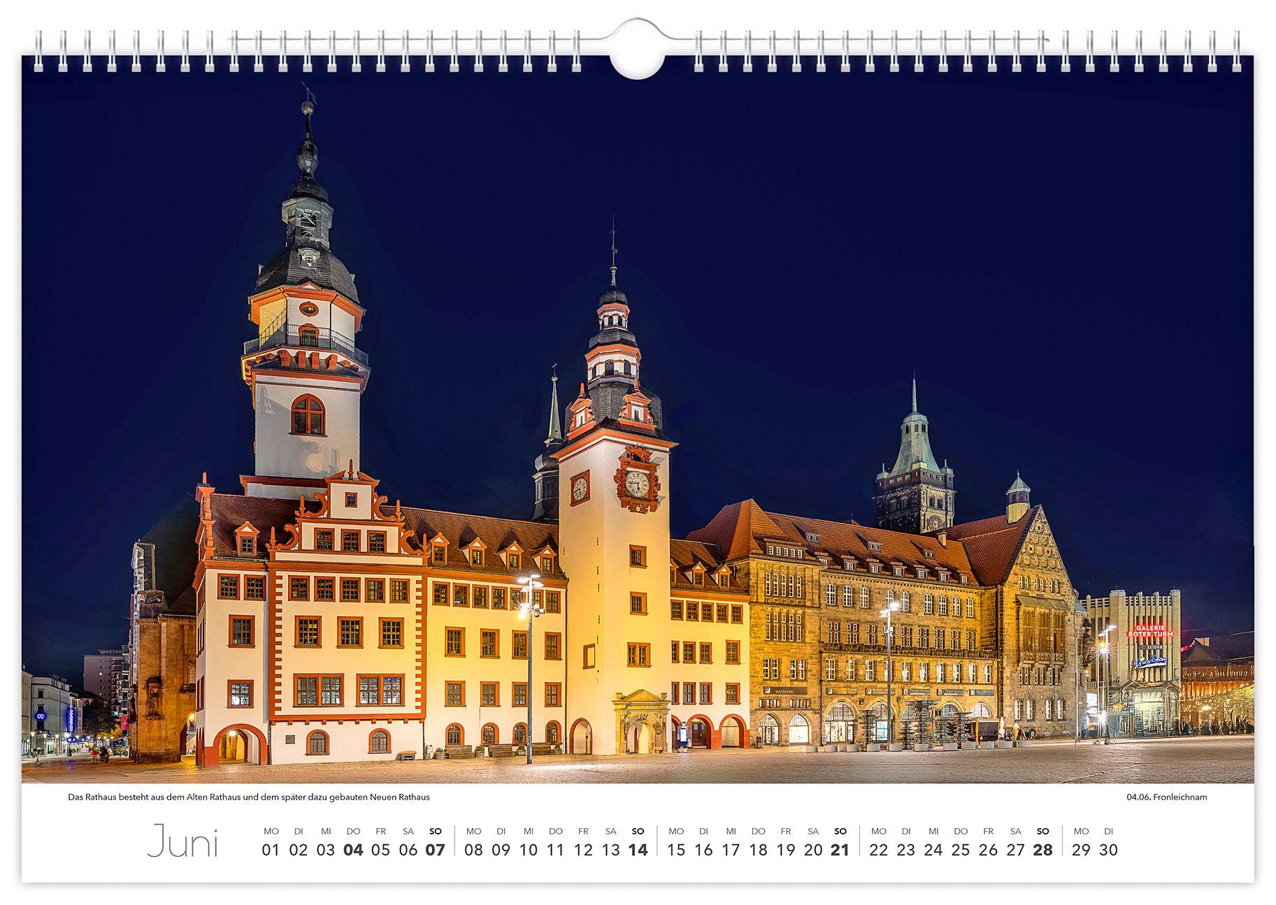 Beispielinhalt (Bild) Kalender Chemnitz 2026