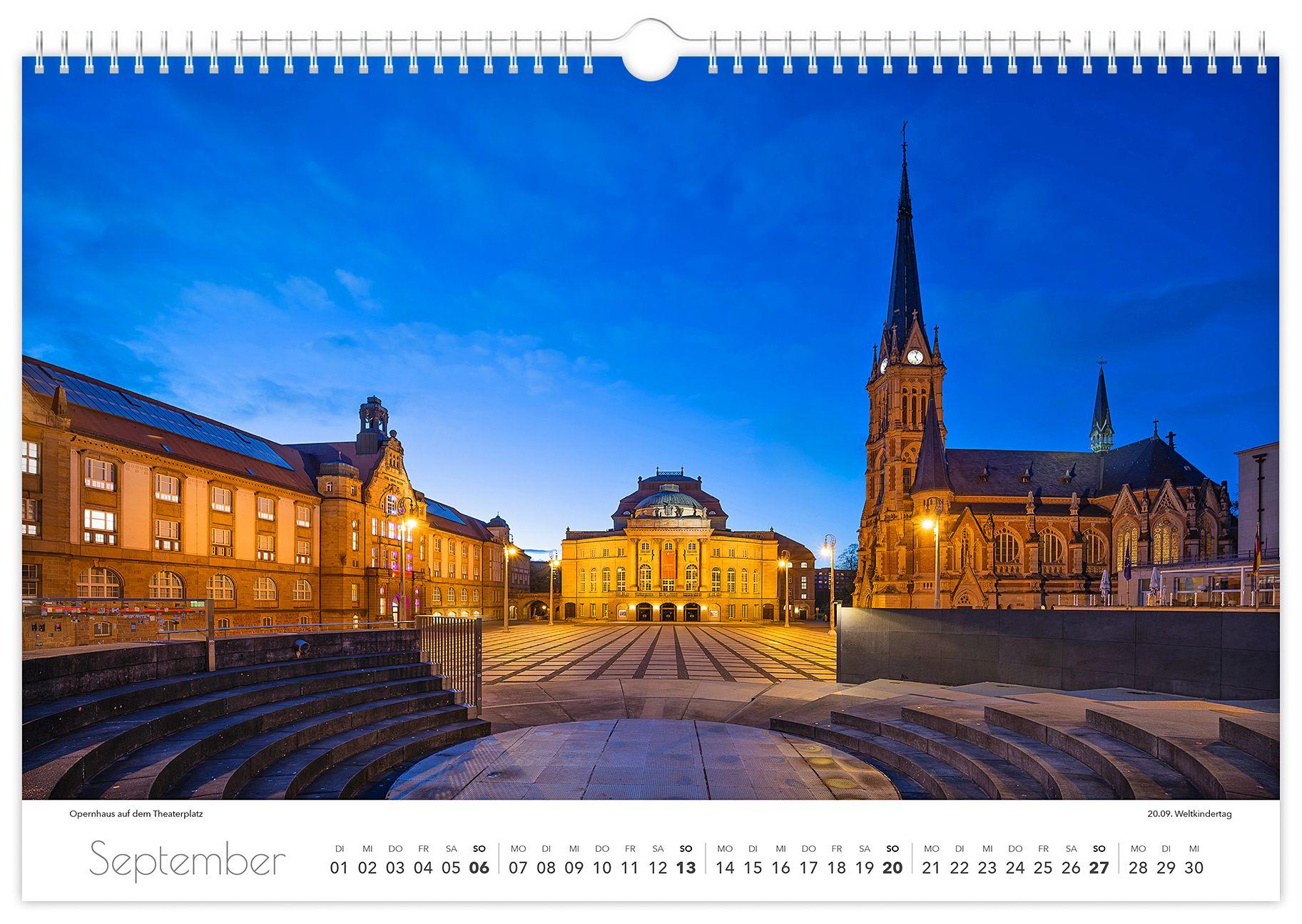 Beispielinhalt (Bild) Kalender Chemnitz 2026