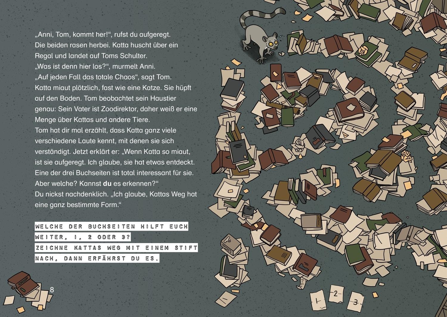 Beispielinhalt (Bild) Escape School 1. Das Zauberbuch