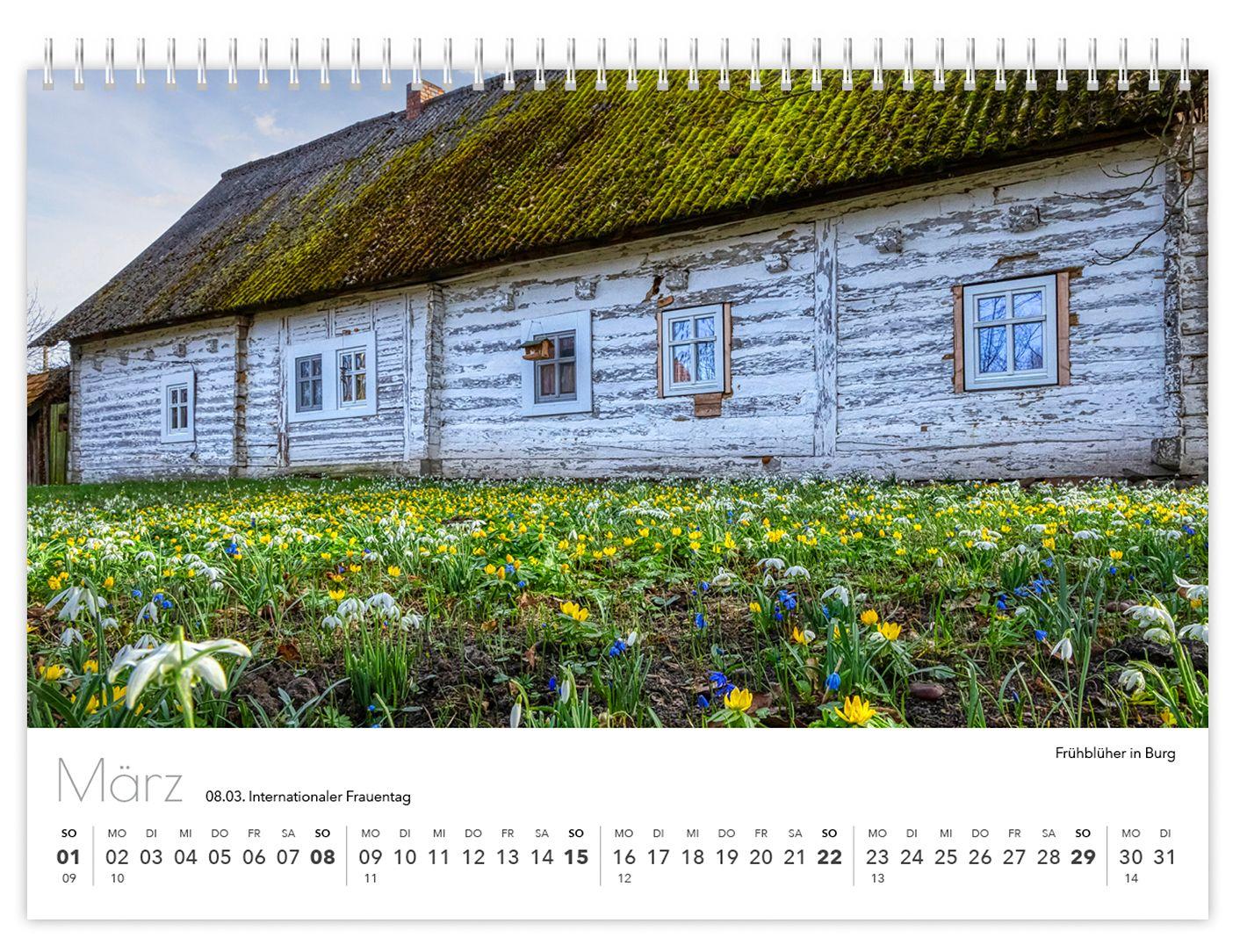 Beispielinhalt (Bild) Kalender Spreewald kompakt - Peter Becker 2026