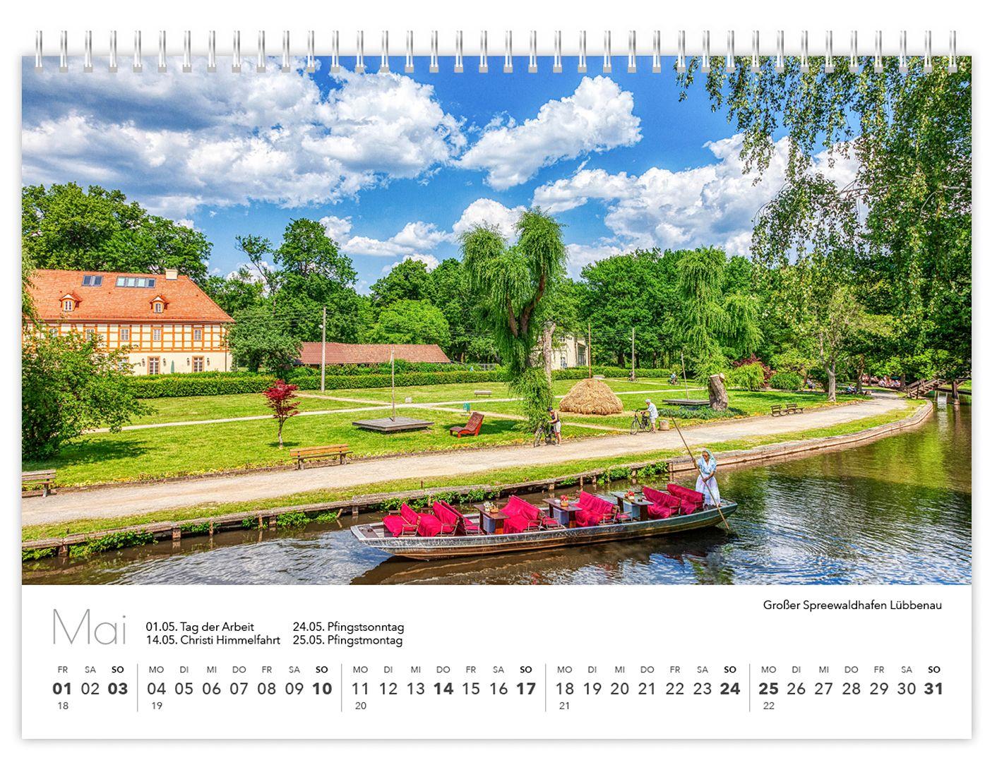 Beispielinhalt (Bild) Kalender Spreewald kompakt - Peter Becker 2026