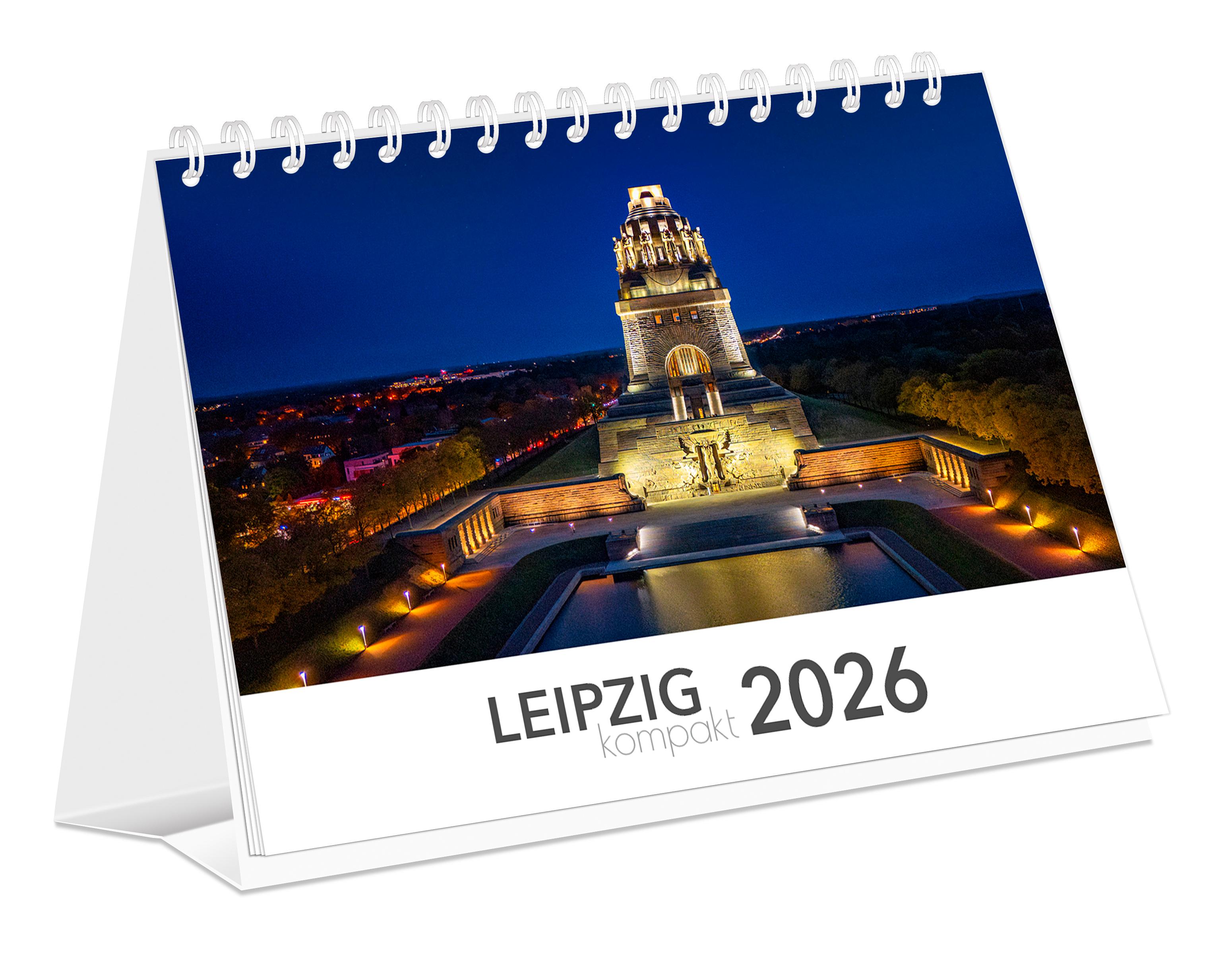 Vorderes Coverbild Kalender Leipzig kompakt 2026