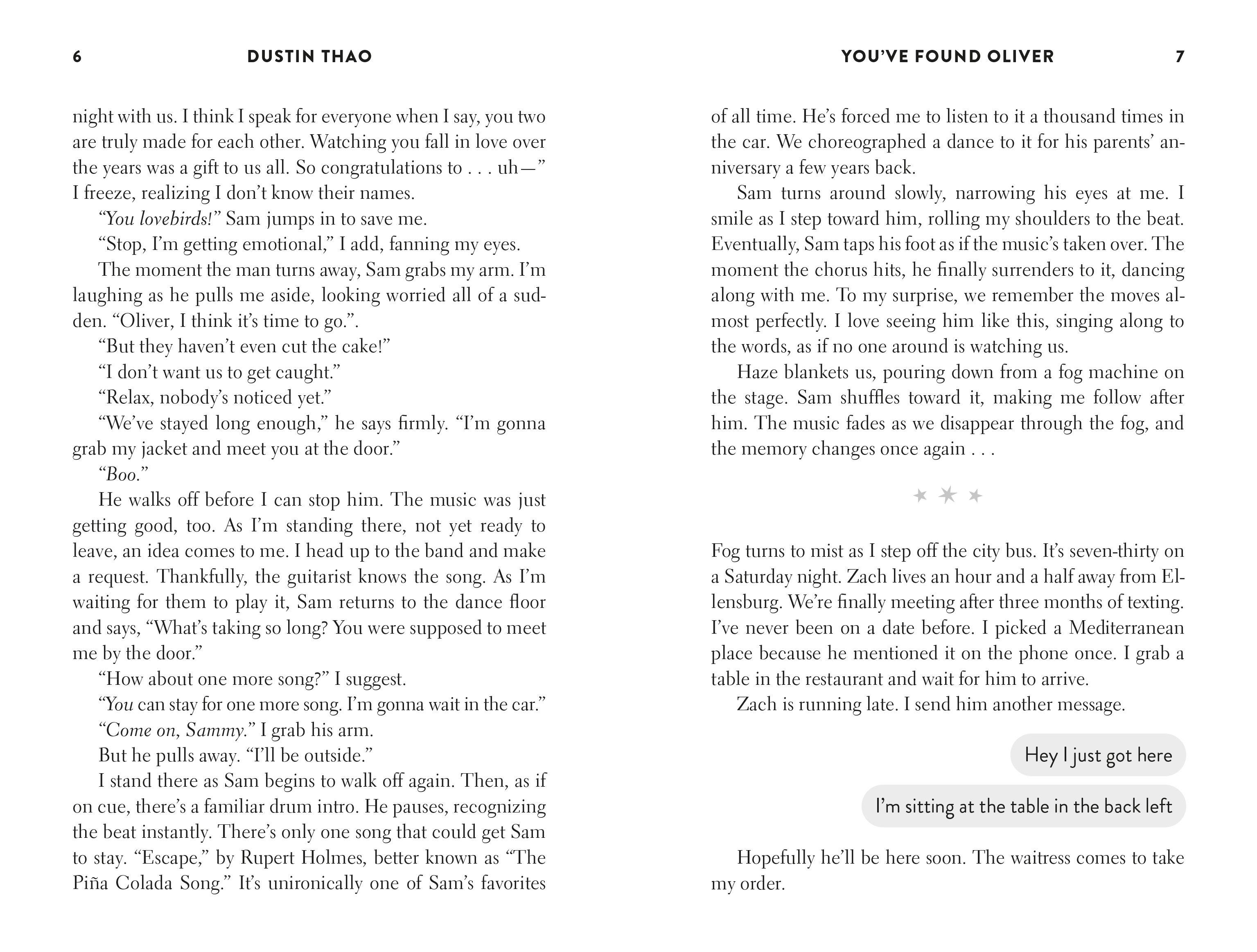 Beispielinhalt (Bild) You've Found Oliver