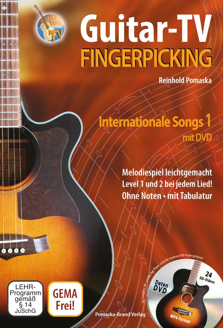 Vorderes Coverbild Guitar-TV: Fingerpicking - Internationale Songs 1 (mit DVD)