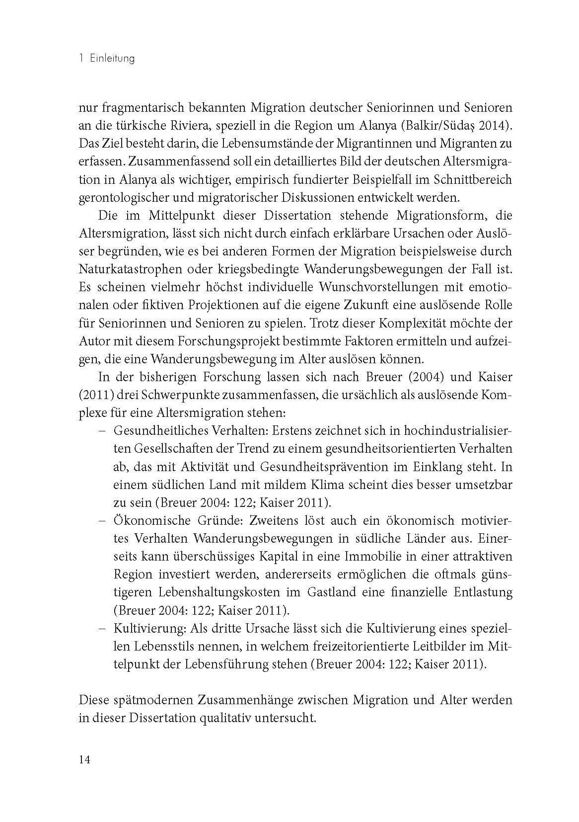 Beispielinhalt (Bild) Altern in der Ferne