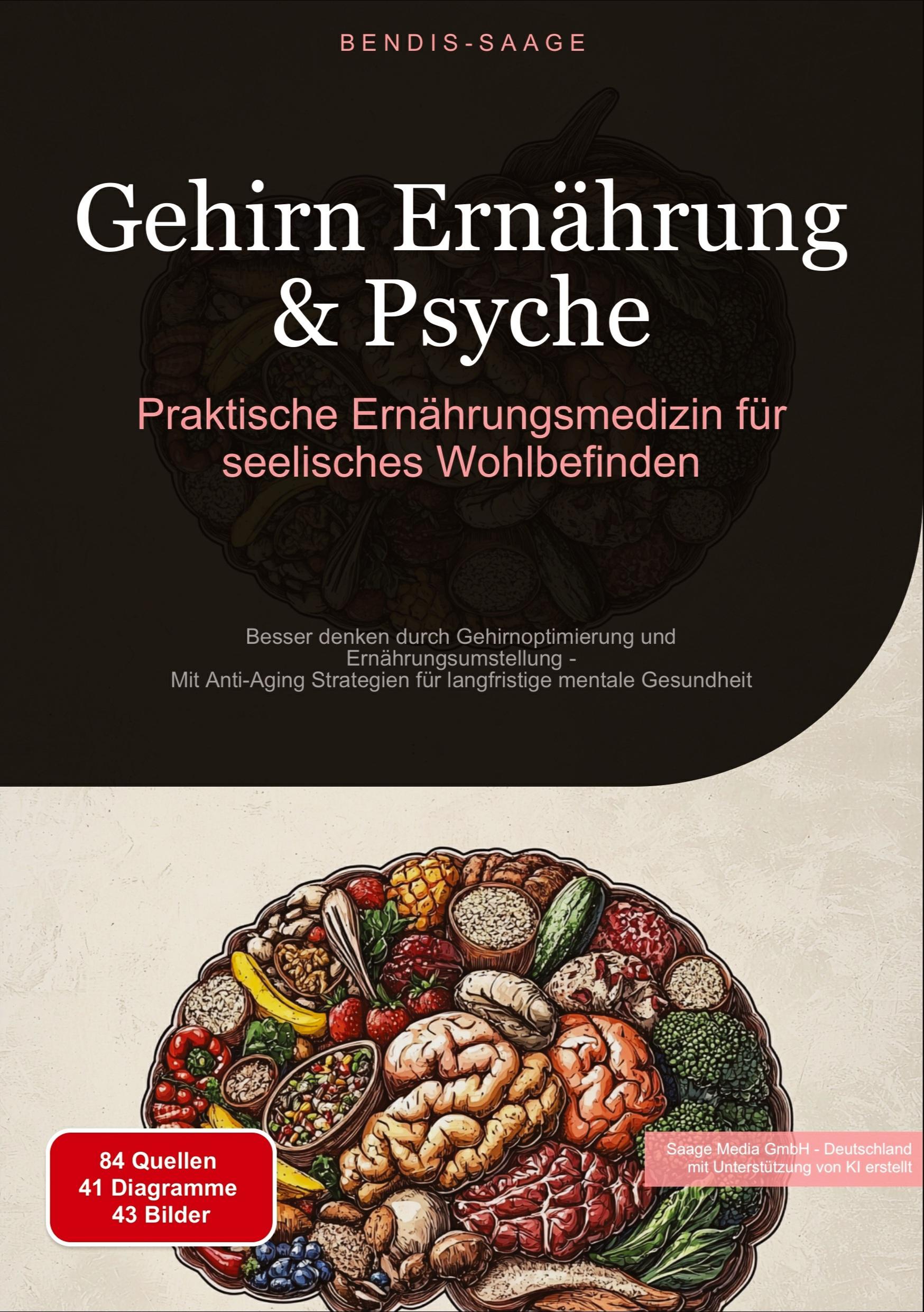 Vorderes Coverbild Gehirn Ernährung & Psyche: Praktische Ernährungsmedizin für seelisches Wohlbefinden