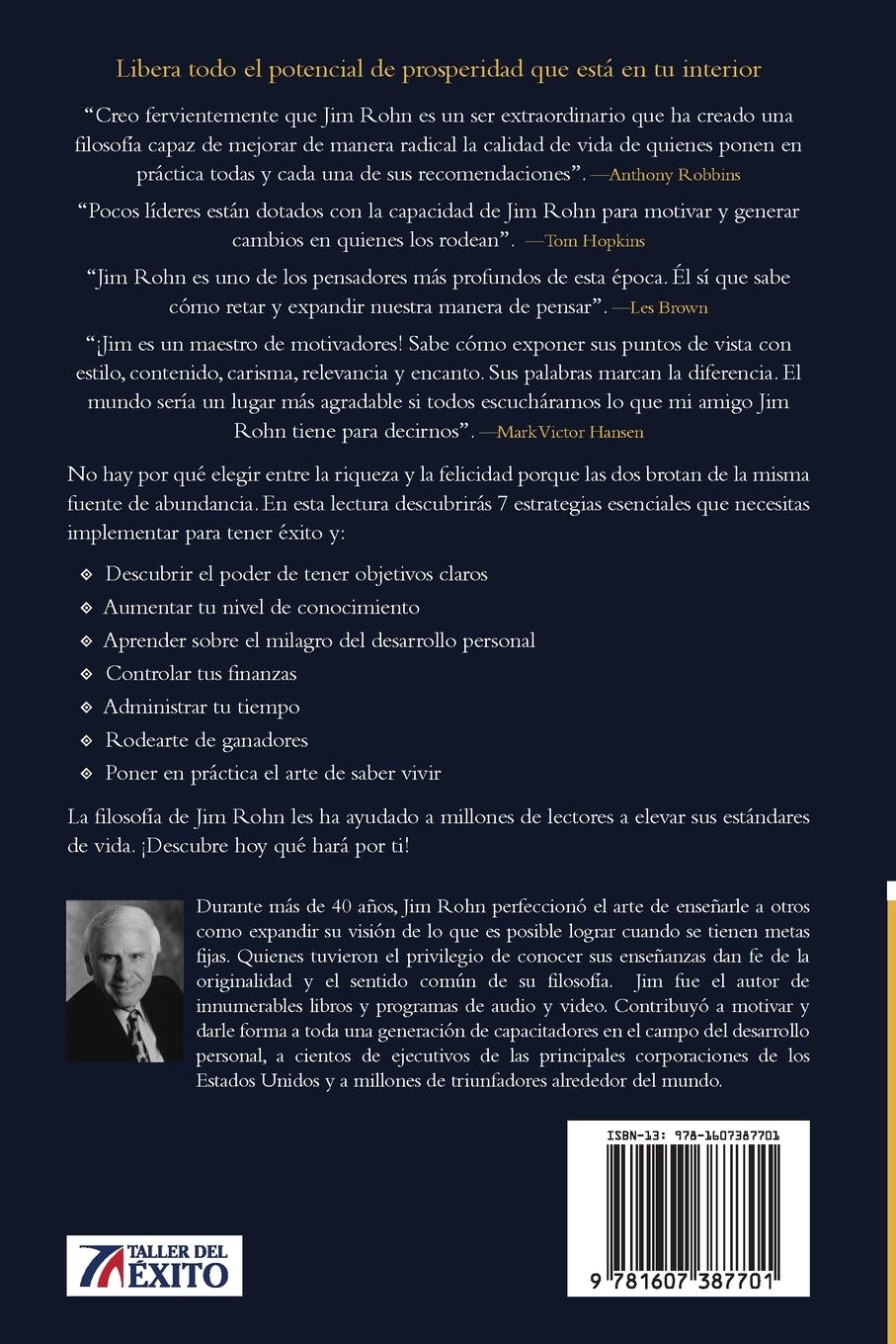 Rückseitencover 7 estrategias para alcanzar riqueza y felicidad