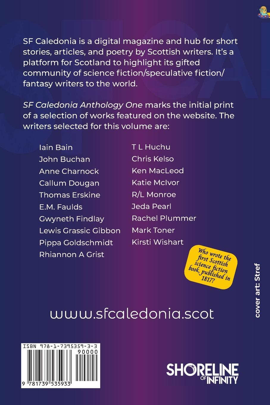 Rückseitencover SF Caledonia Anthology One
