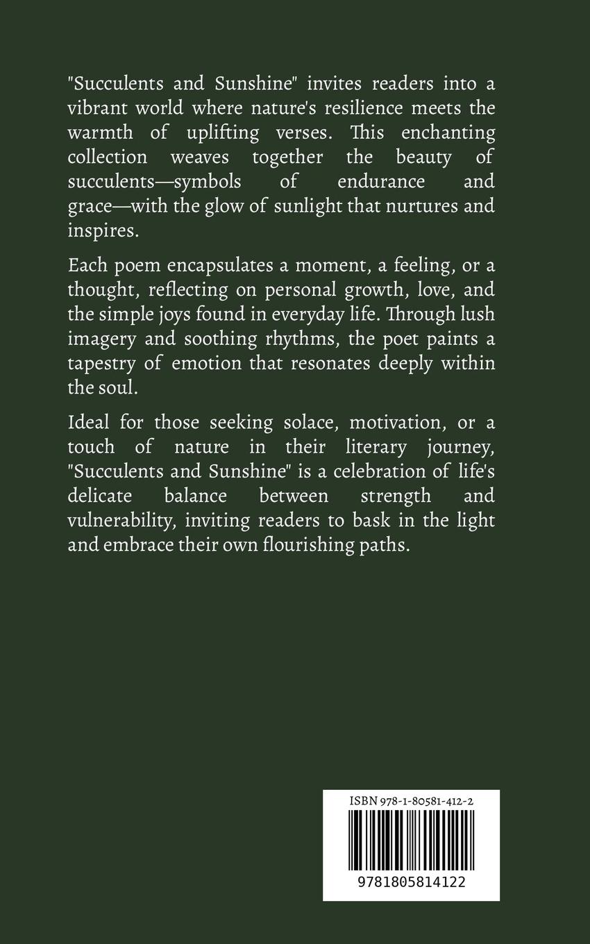 Rückseitencover Succulents and Sunshine