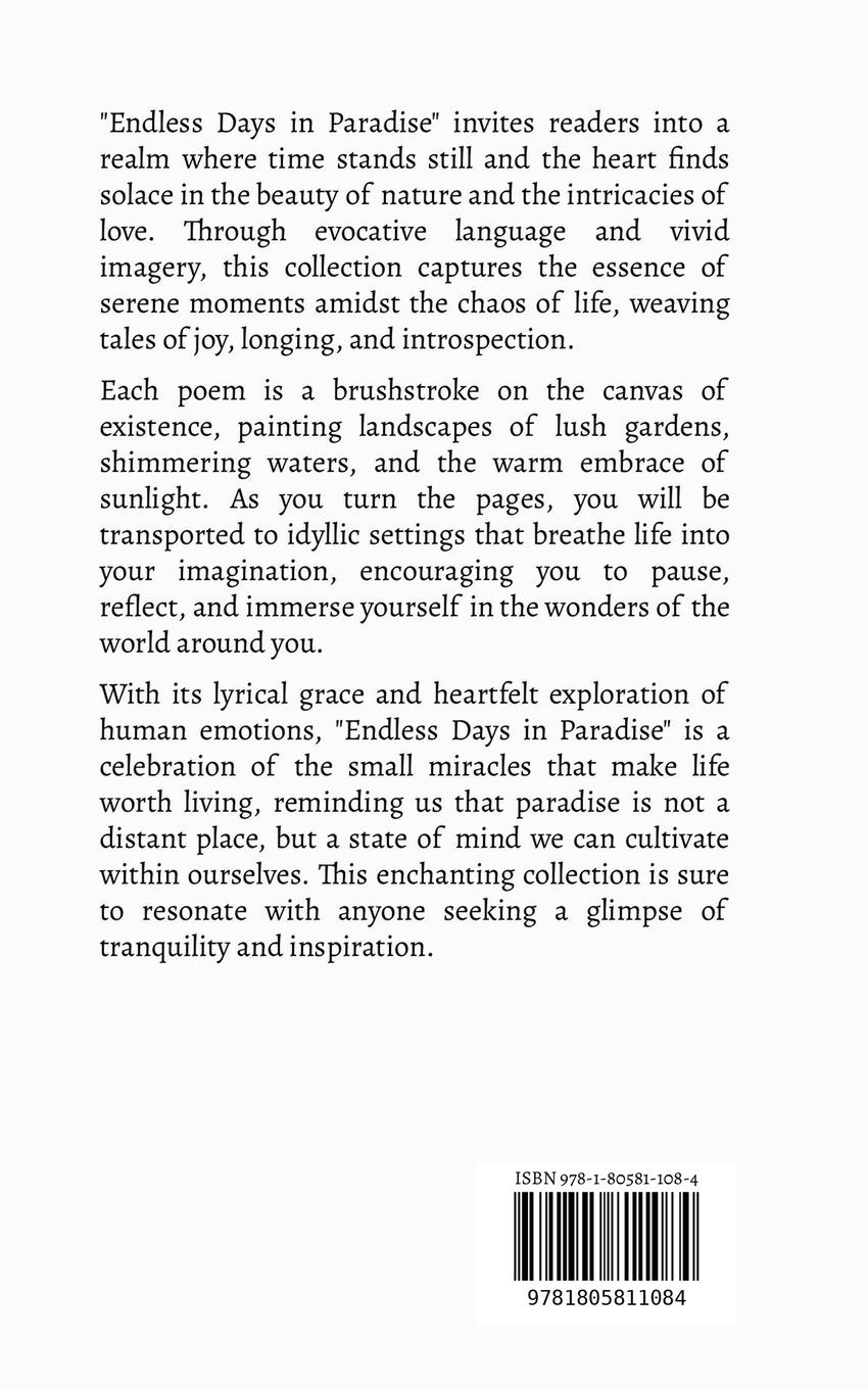 Rückseitencover Endless Days in Paradise