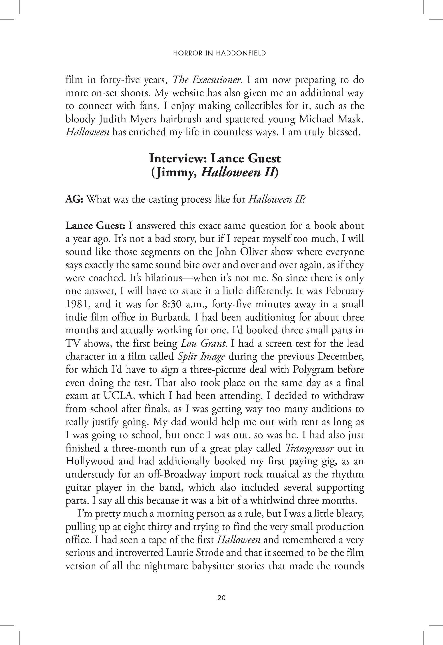 Beispielinhalt (Bild) Horror in Haddonfield