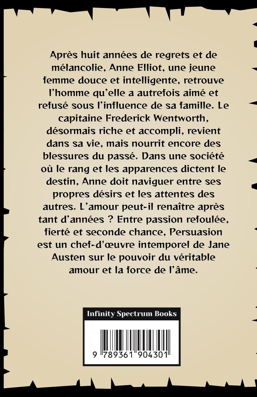Rückseitencover Persuasion (French Edition)