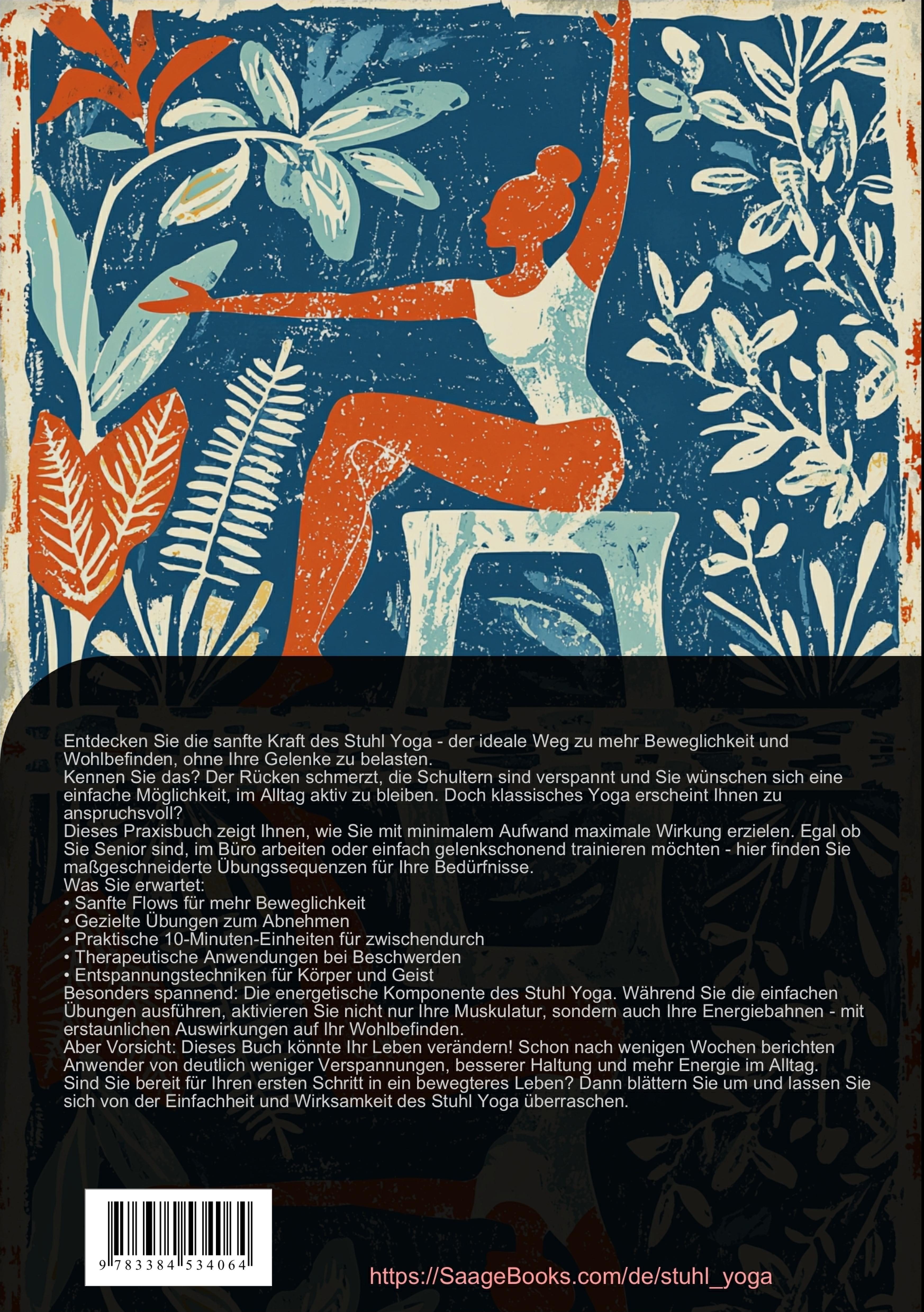 Rückseitencover Stuhl Yoga! Auch für Senioren: Gelenkschonende Übungen für mehr Beweglichkeit