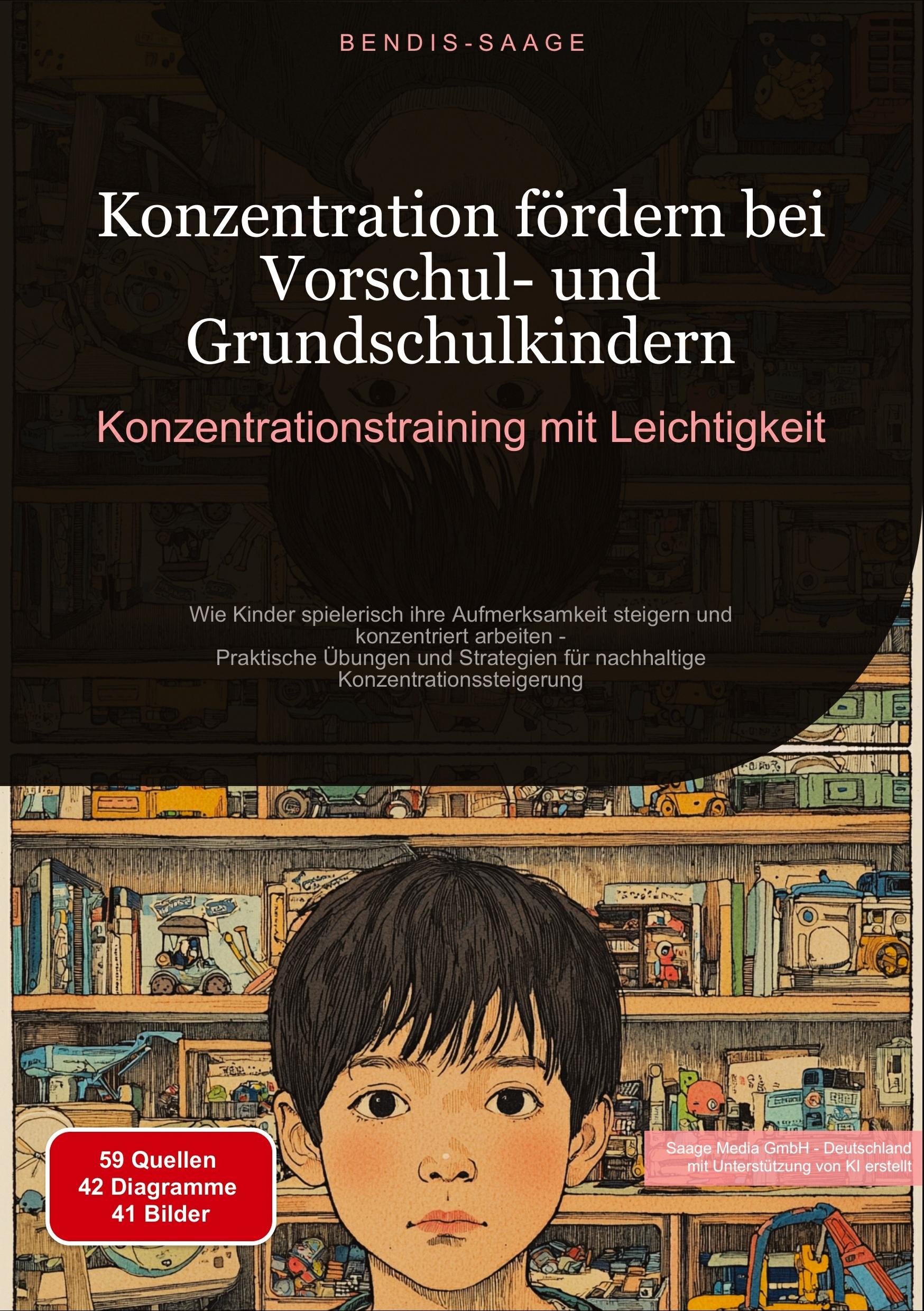 Vorderes Coverbild Konzentration fördern bei Vorschul- und Grundschulkindern: Konzentrationstraining mit Leichtigkeit
