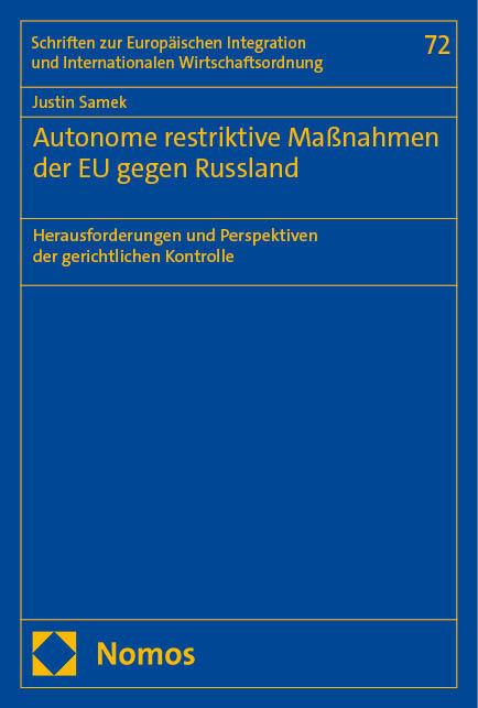 Vorderes Coverbild Autonome restriktive Maßnahmen der EU gegen Russland