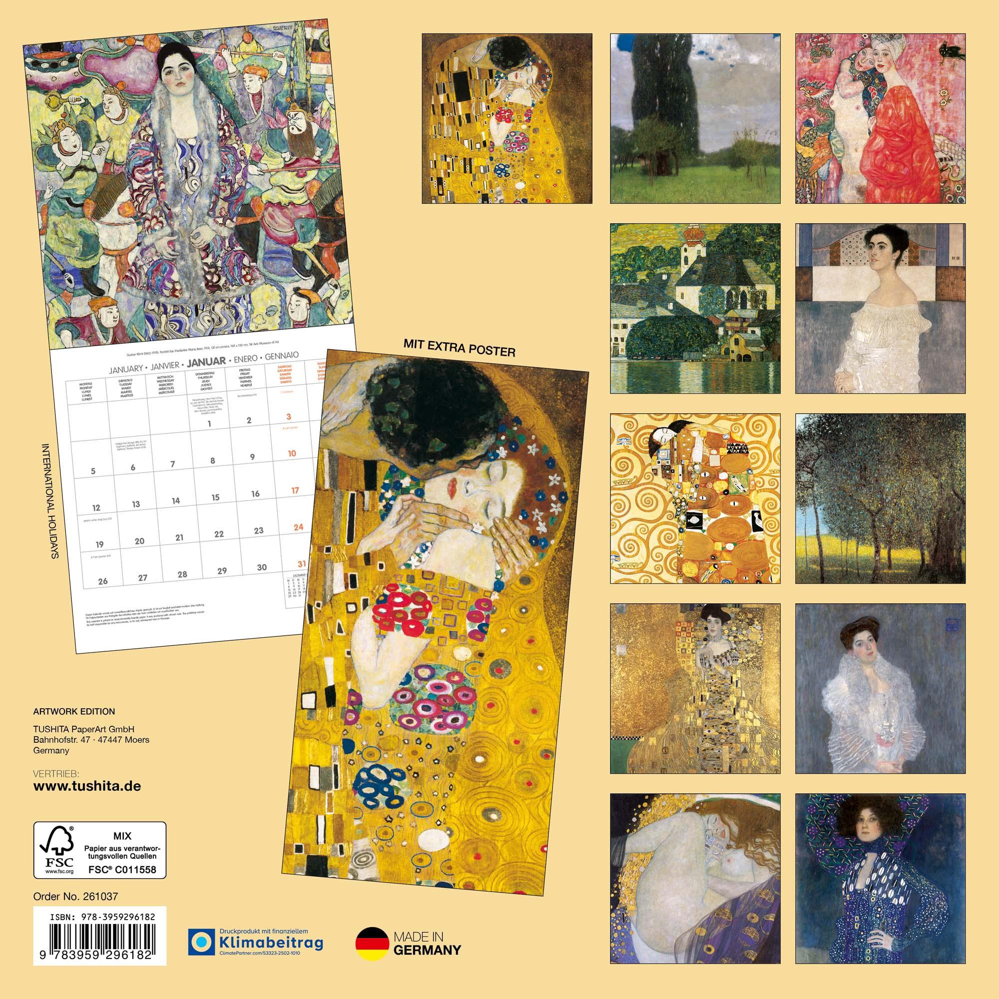 Rückseitencover Gustav Klimt 2026