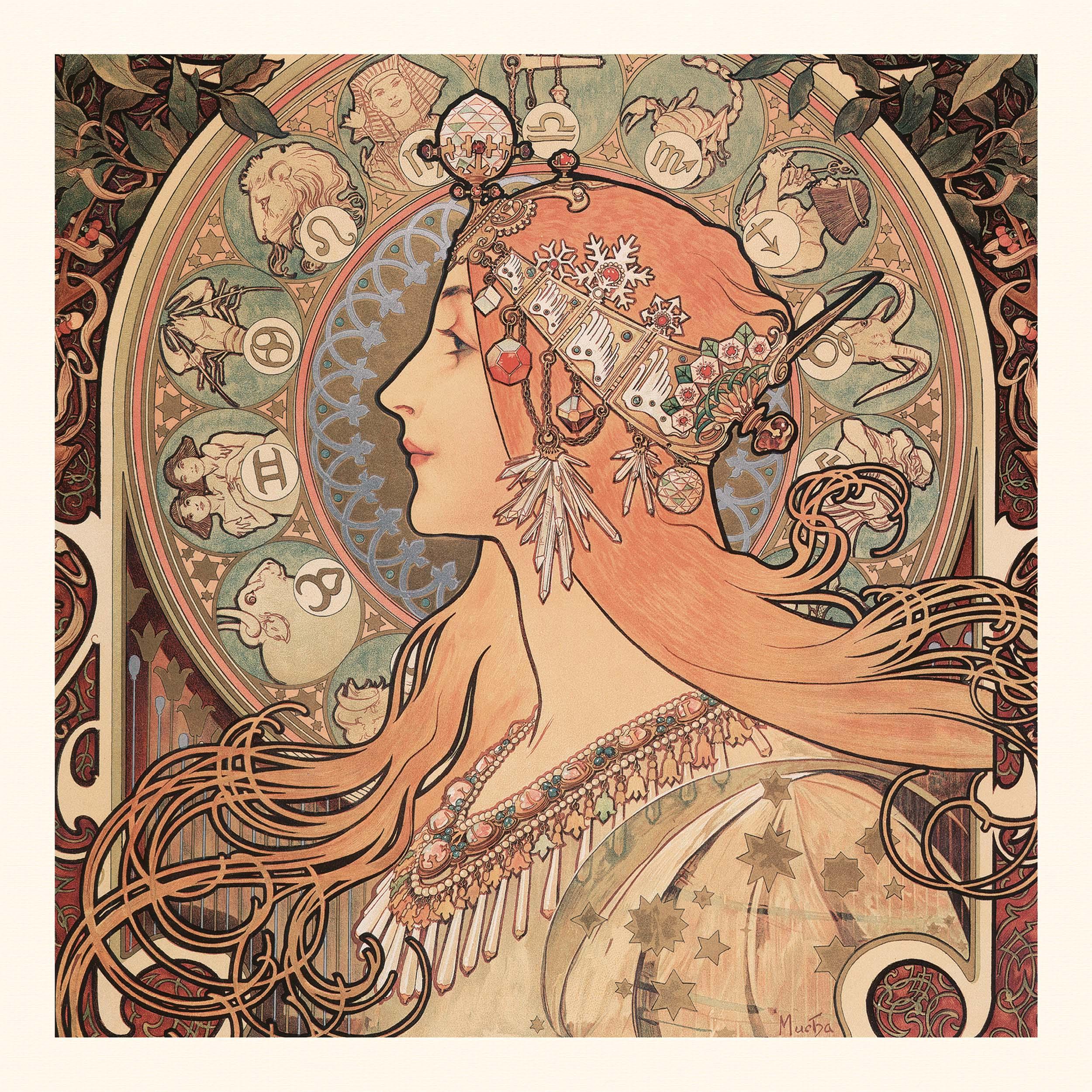 Beispielinhalt (Bild) Alphonse Mucha - Poster Art 2026