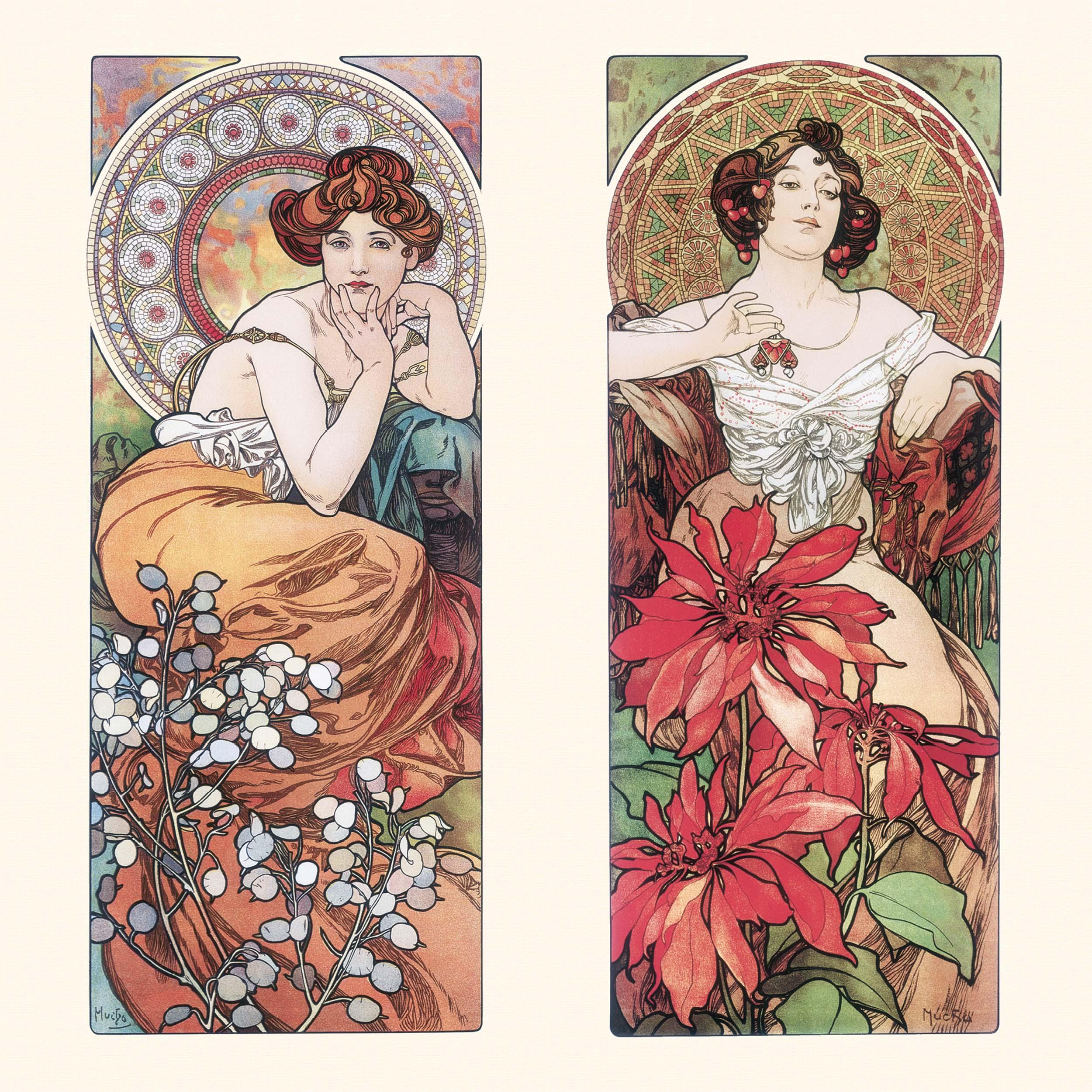 Beispielinhalt (Bild) Alphonse Mucha - Poster Art 2026