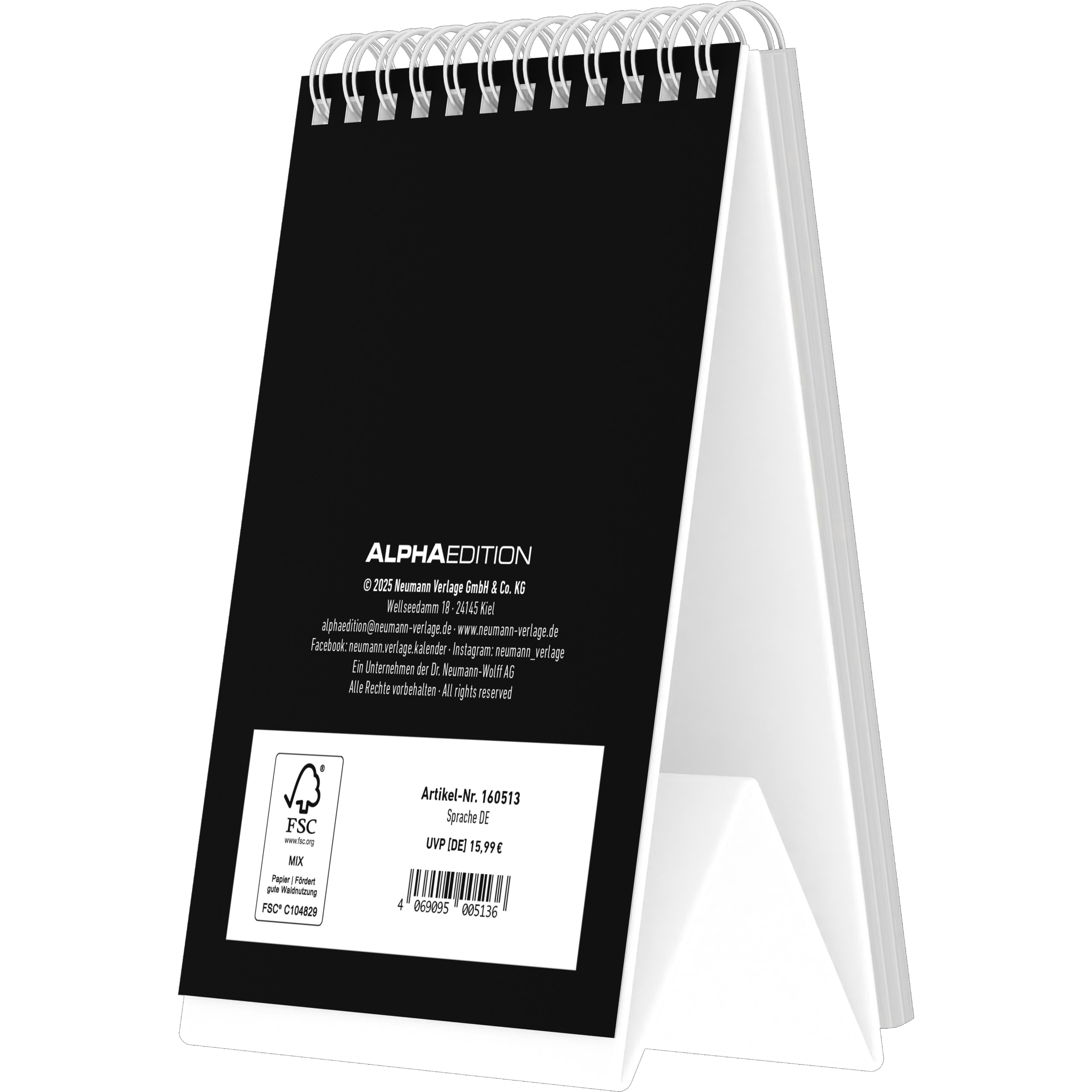 Rückseitencover Der Abgründe Kalender - jede Woche ein neuer Blick ins Nichts