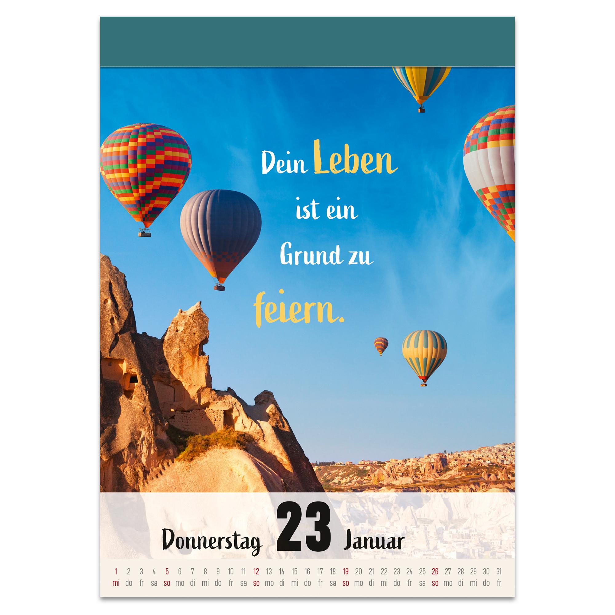 Beispielinhalt (Bild) Ein Jahr voller Achtsamkeit - Abreißkalender 2026