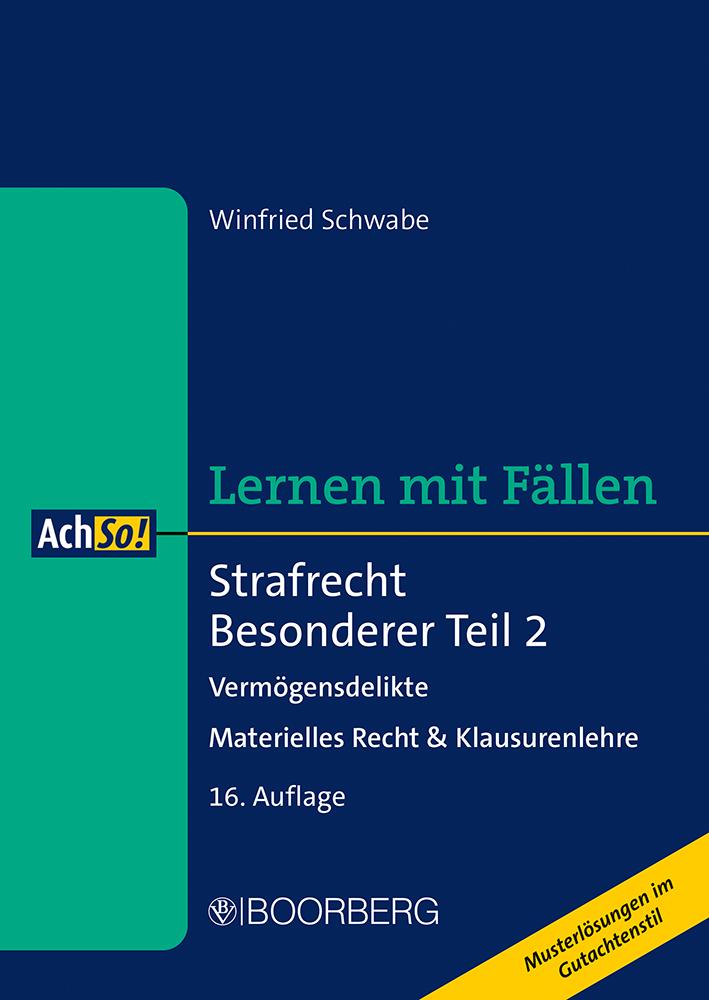 Vorderes Coverbild Strafrecht Besonderer Teil 2